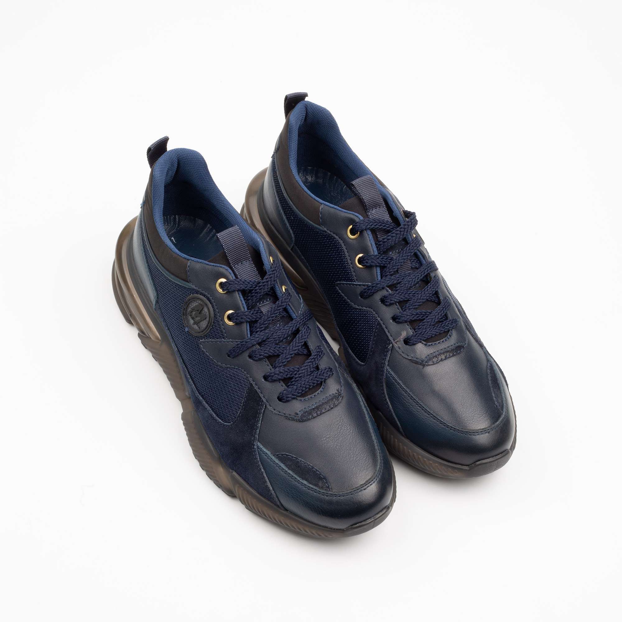 Navy blue leather shoes Sleek Design with Enhanced Comfort (M12419) - Image 2