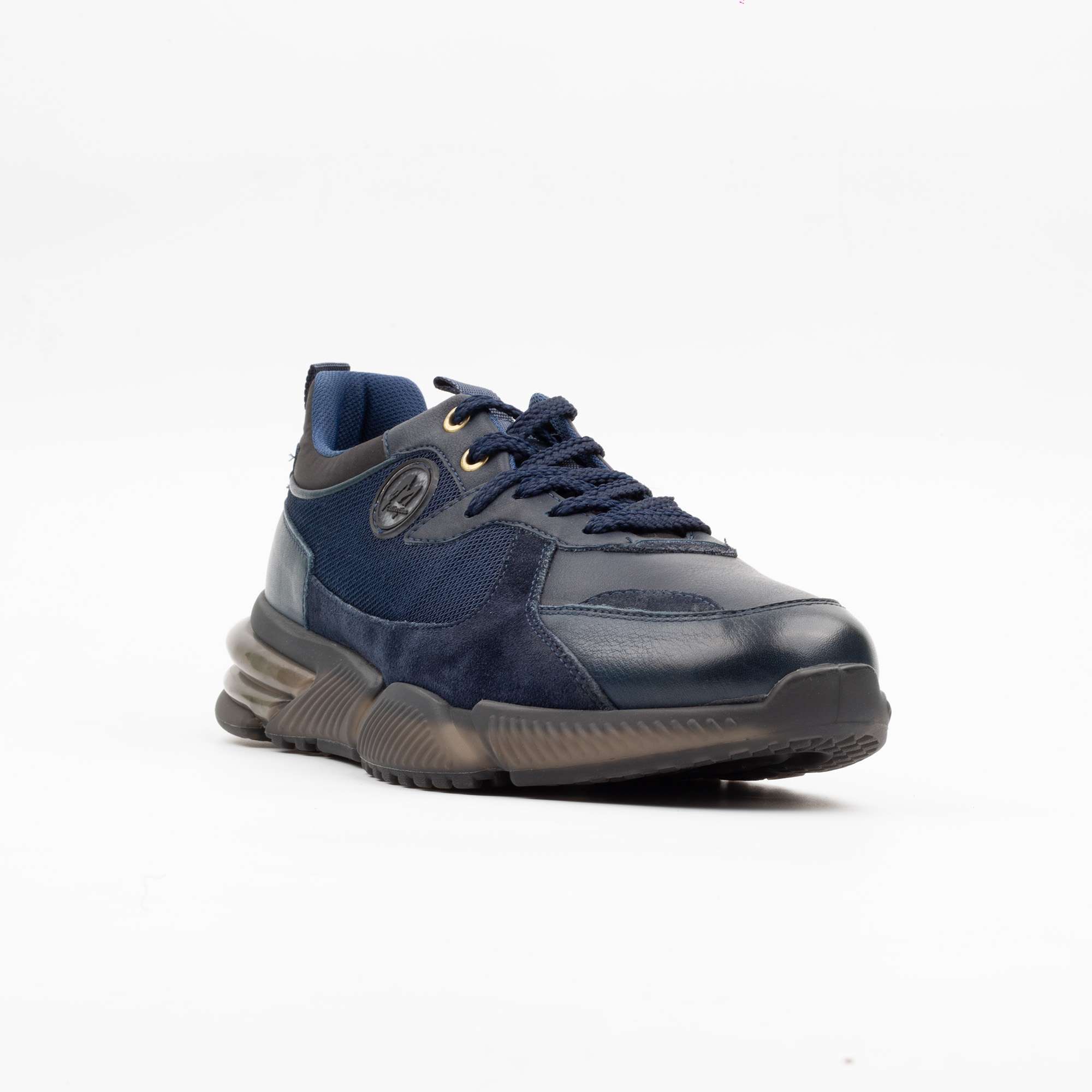 Navy blue leather shoes Sleek Design with Enhanced Comfort (M12419) - Image 4