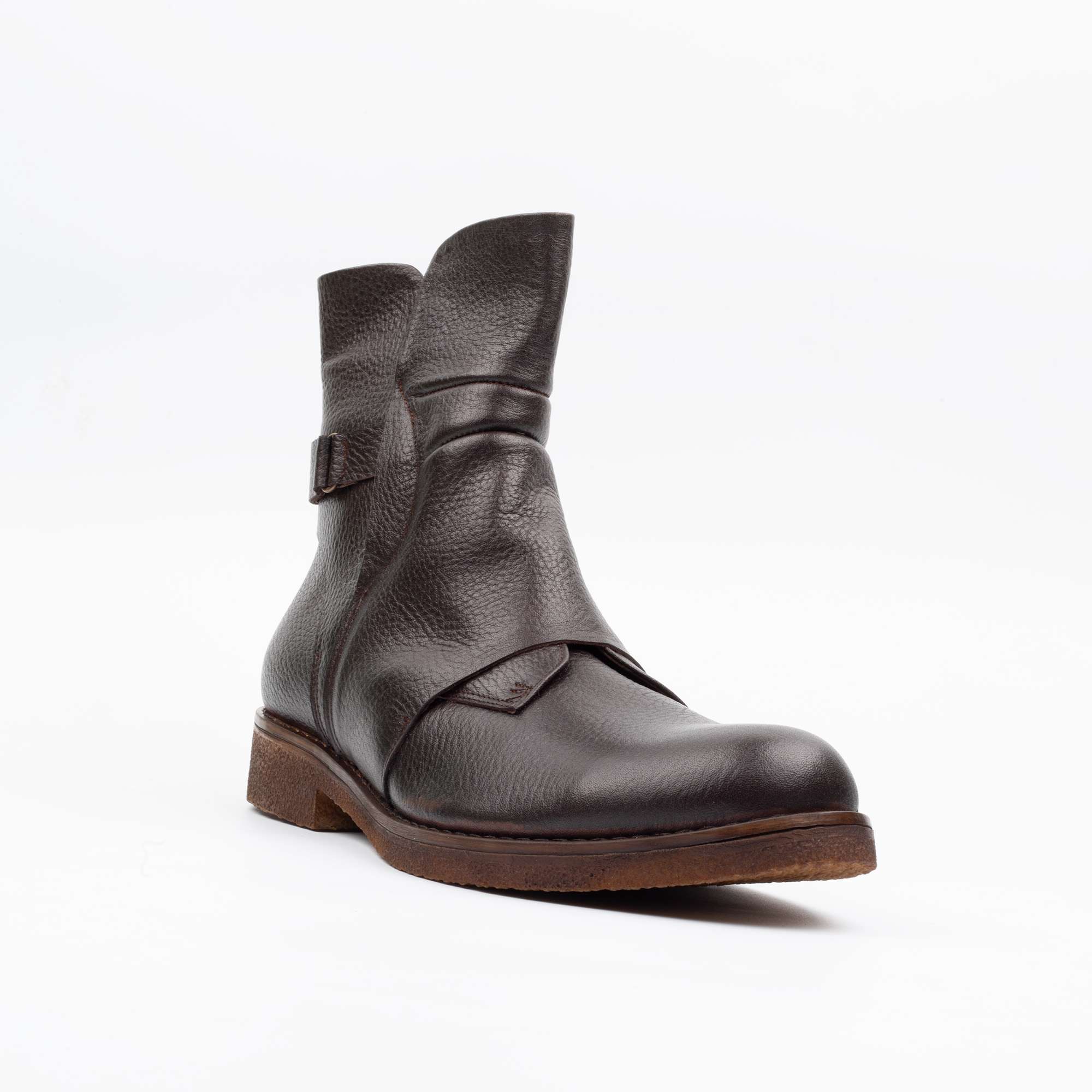 Calvano Men's Brown Leather Boots - Rugged Style Meets Superior Comfort for All-Day Wear (E42) - Image 4