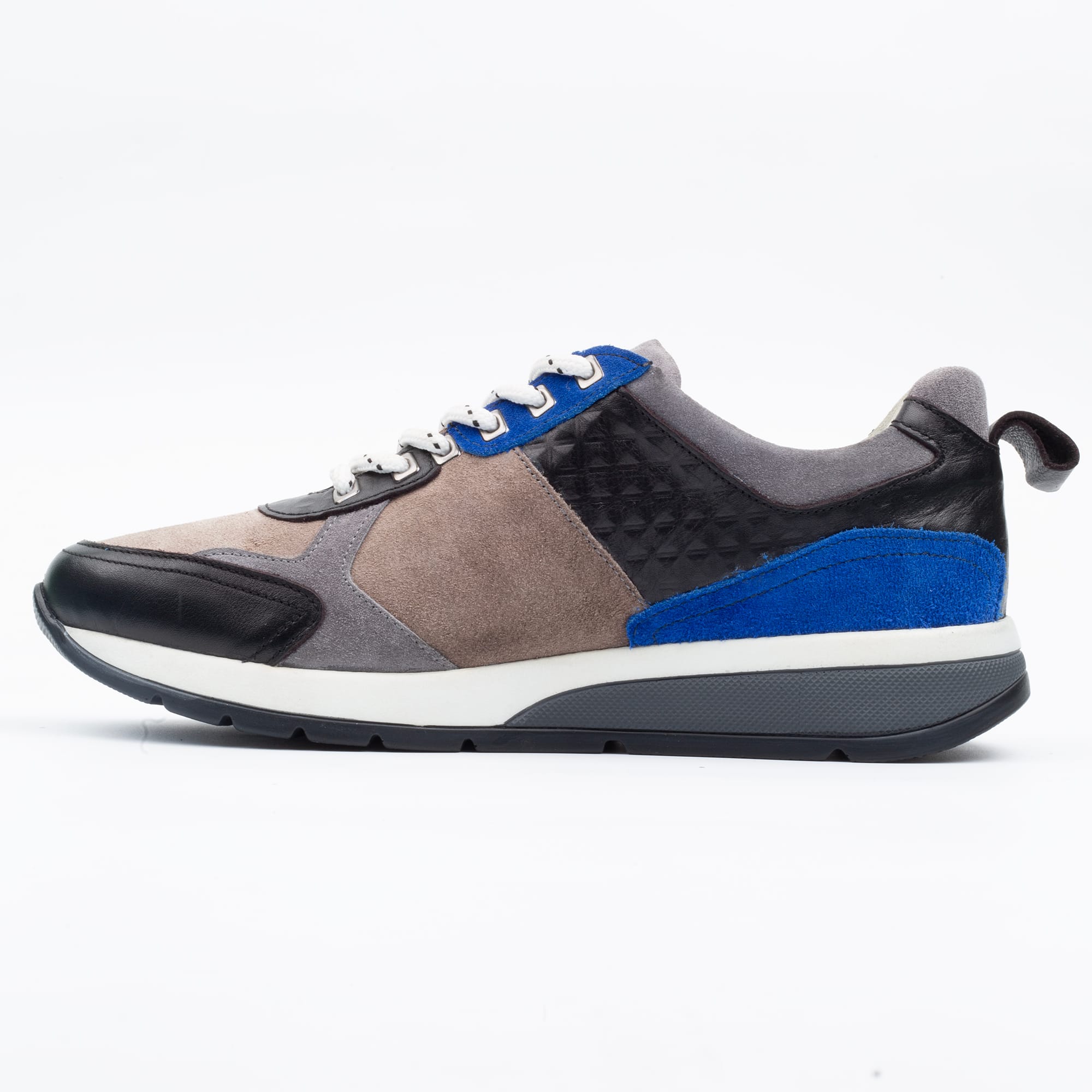 Trendy Multicolor Suede Sneaker for Men - Modern Design and Comfort (M13179) - Image 5