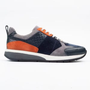 Stylish Multi-Color Suede and Leather Sneaker for Men - Modern Comfort and Trendy Design (M13179)
