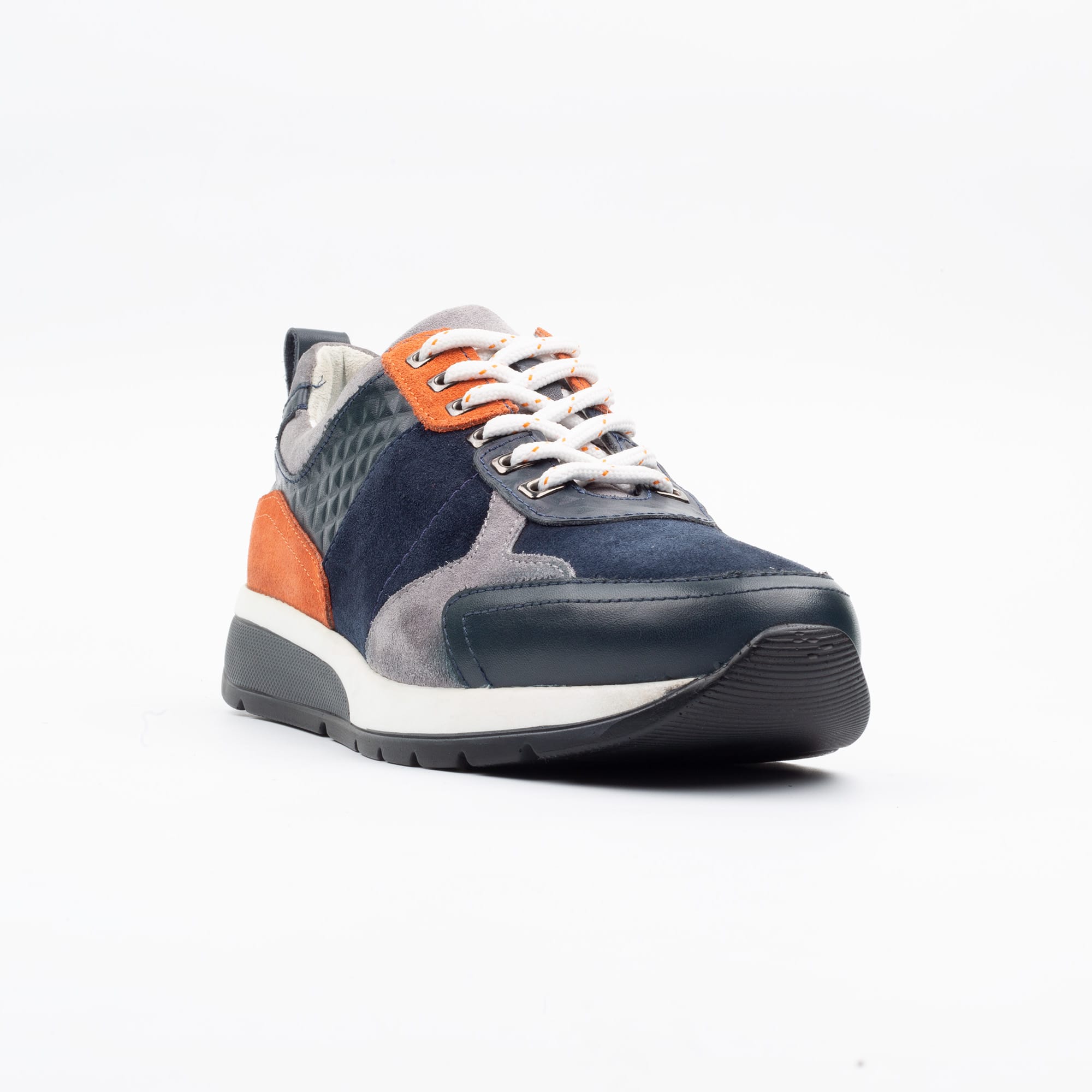 Stylish Multi-Color Suede and Leather Sneaker for Men - Modern Comfort and Trendy Design (M13179) - Image 4
