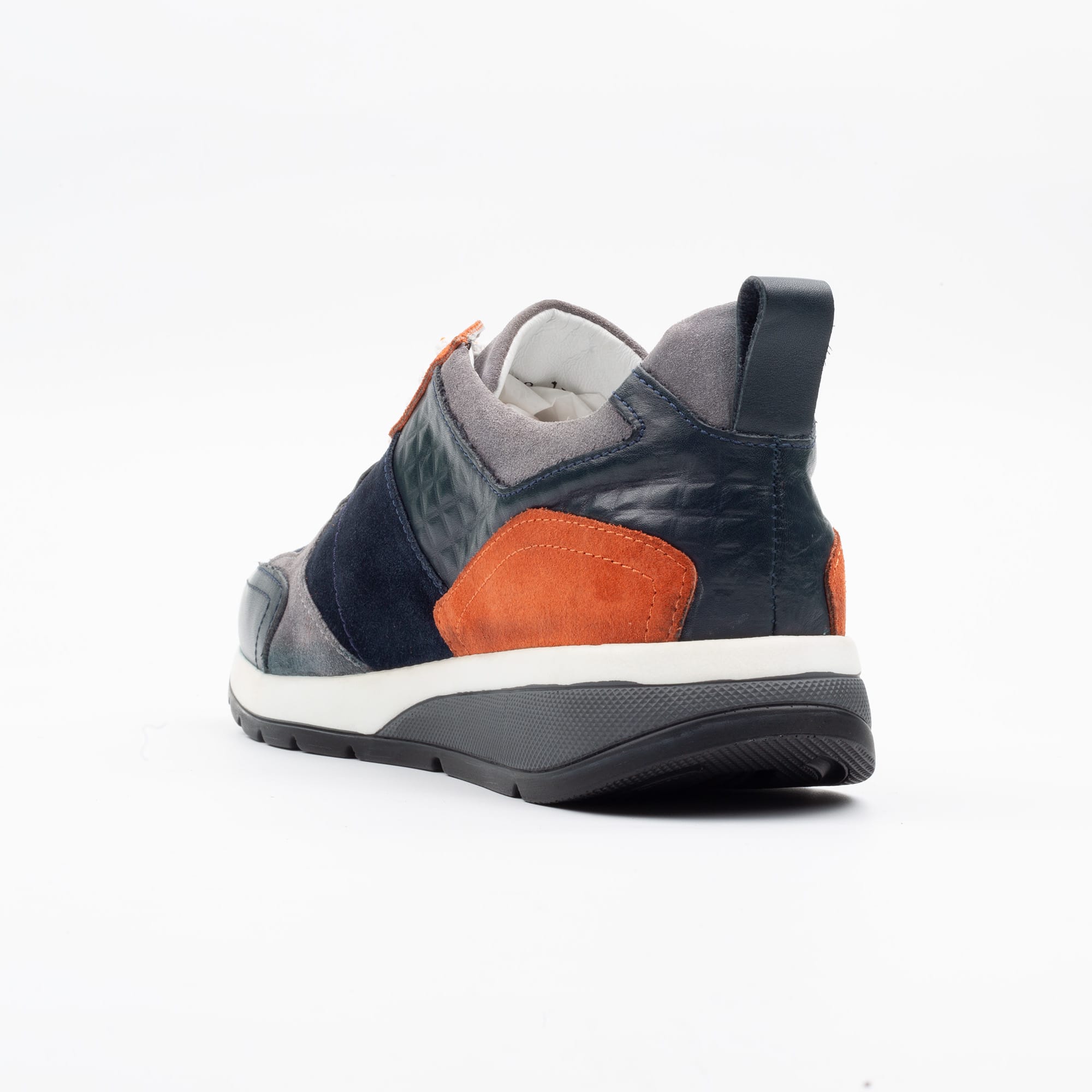 Stylish Multi-Color Suede and Leather Sneaker for Men - Modern Comfort and Trendy Design (M13179) - Image 6