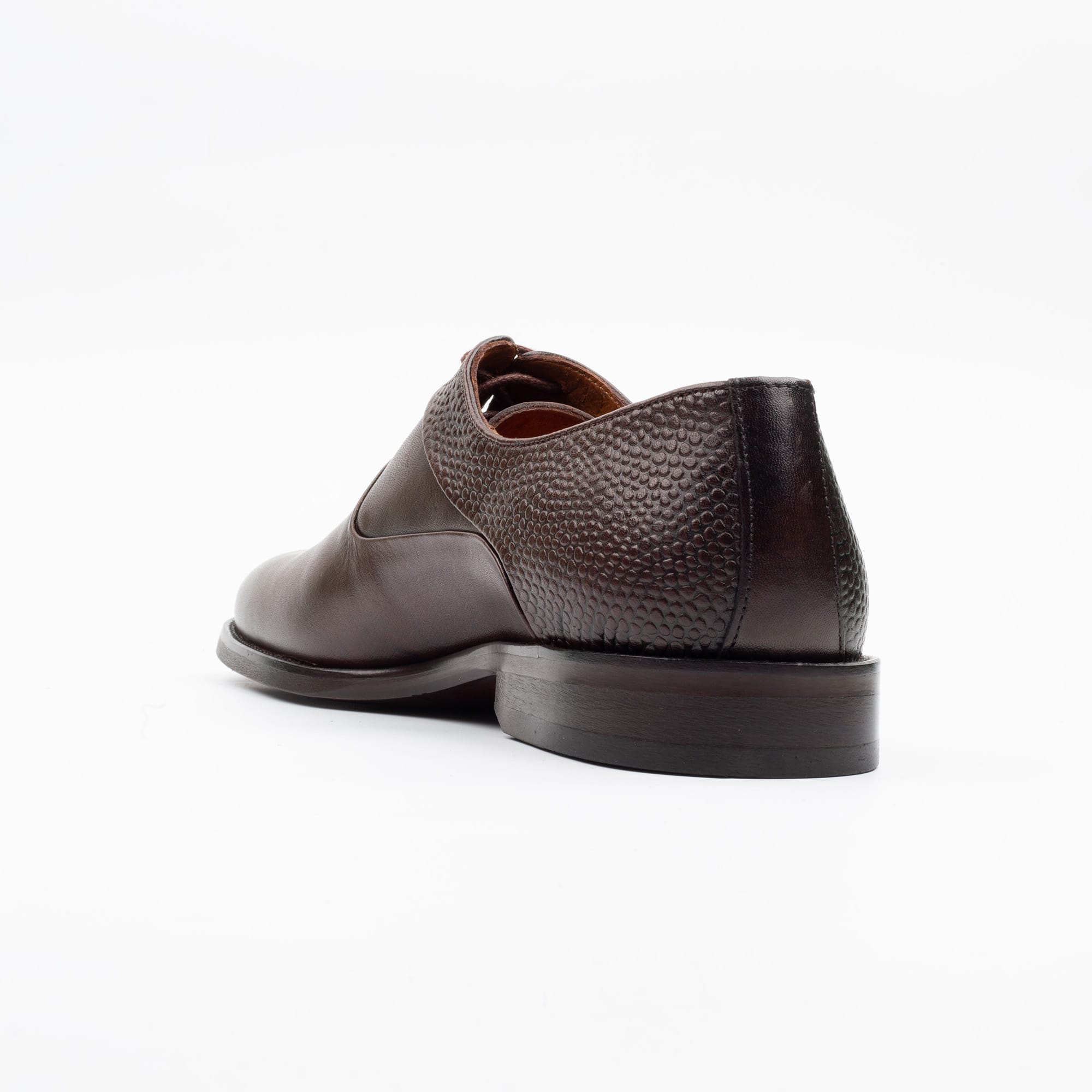 Presenting the Men's Brown Leather Oxford Shoes - Elegant Formal Footwear for Men(V3-16) - Image 6