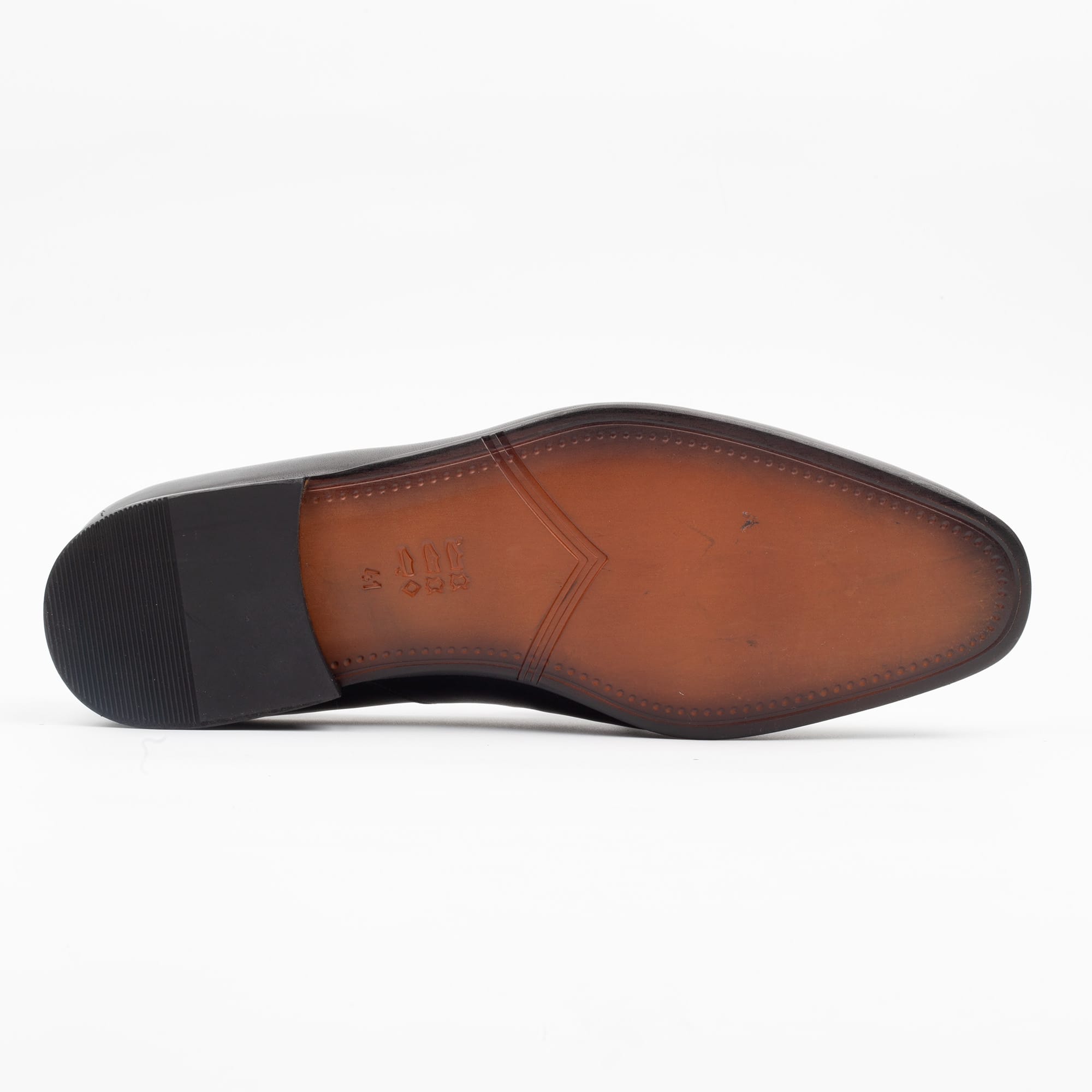 Men's Black Leather Tassel Loafers - Elegant Slip-On Formal Shoes (V19-39) - Image 7