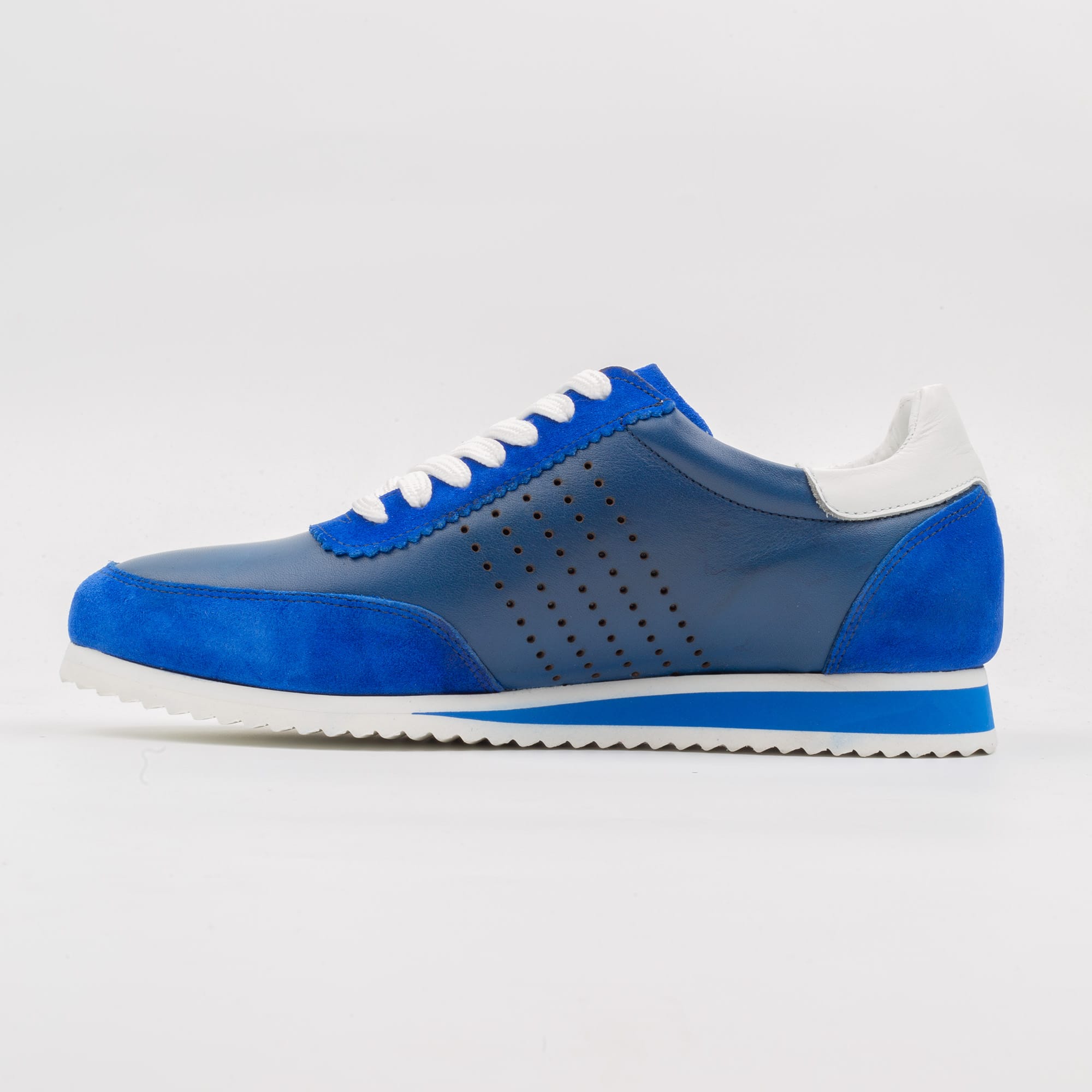 Stylish Blue Suede Leather Sneakers for Men – Premium Comfort and Fashion (M11108) - Image 5