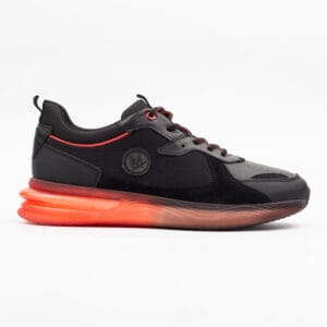 Stylish Black and Red Athletic Sneakers for Men – Comfort and Performance (M13100)