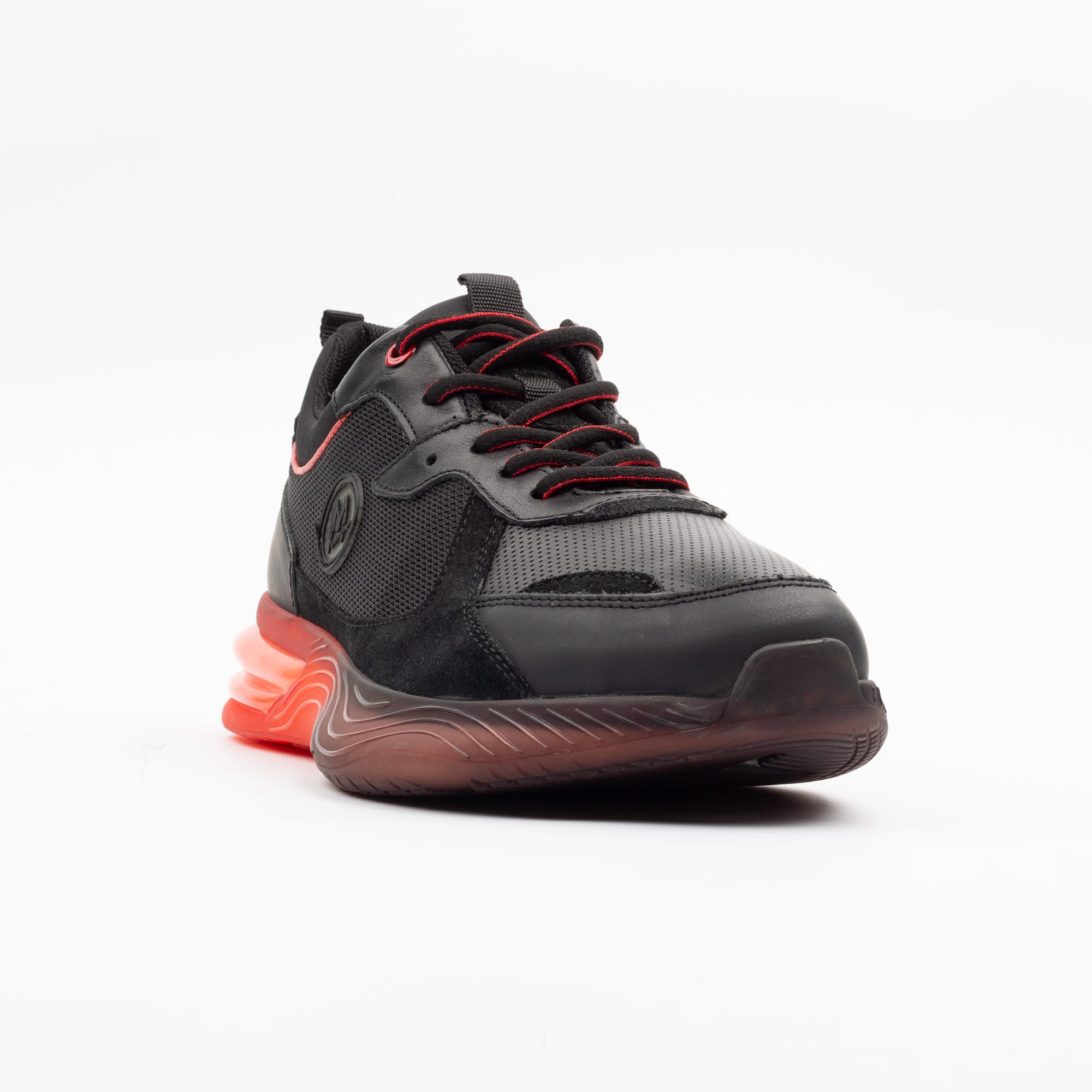 Stylish Black and Red Athletic Sneakers for Men – Comfort and Performance (M13100) - Image 4