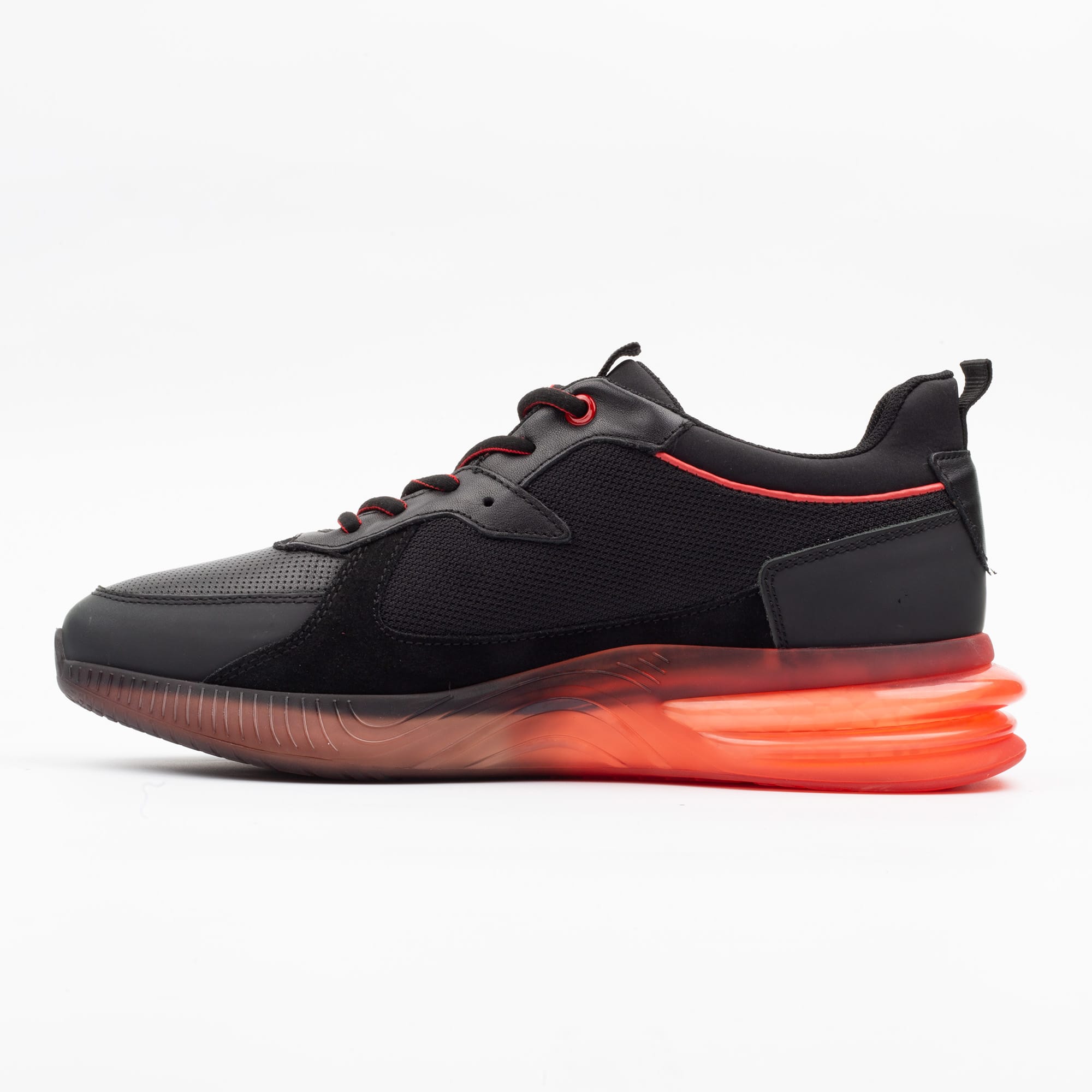 Stylish Black and Red Athletic Sneakers for Men – Comfort and Performance (M13100) - Image 5