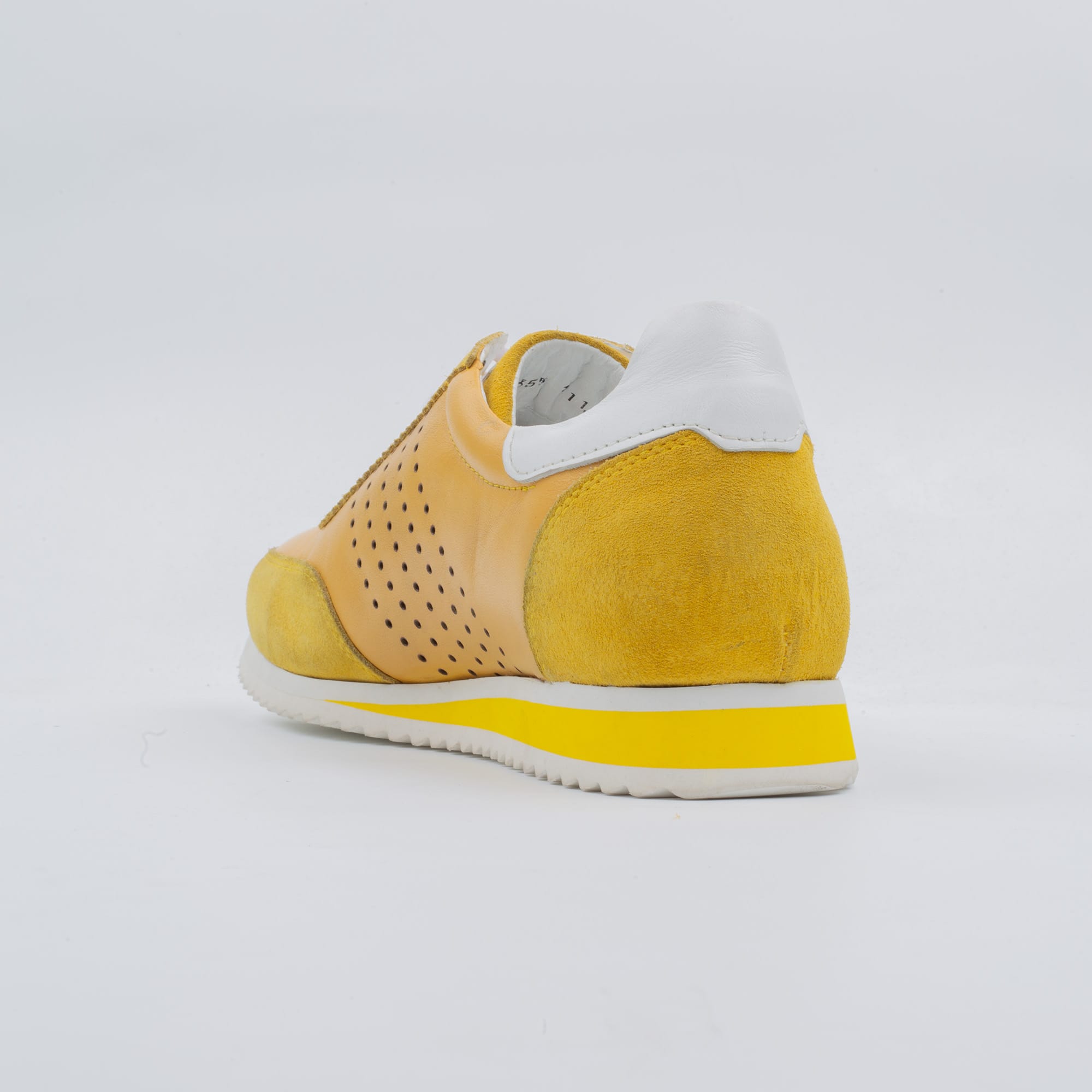 Stylish and Comfortable Yellow Suede Sneakers for Men (M11108) - Image 6