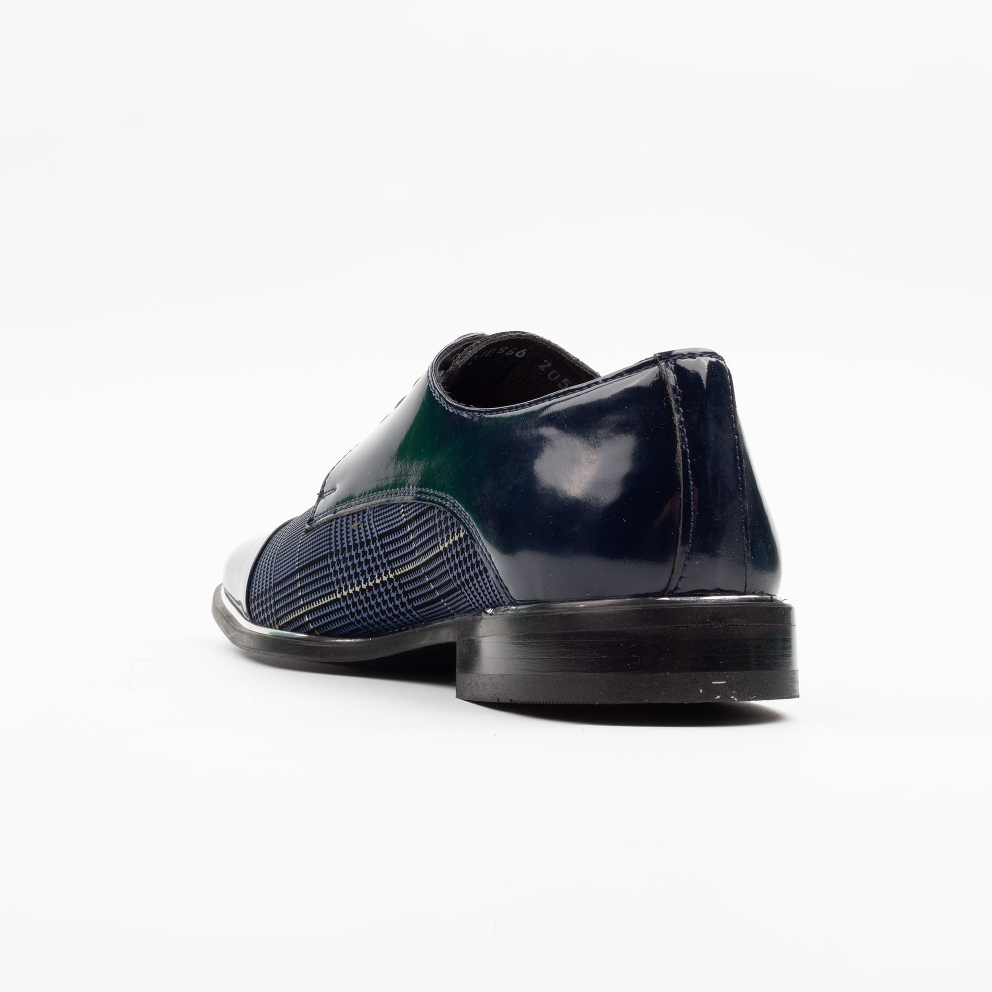 Blue Plaid Oxford Shoes - Stylish Men's Dress Shoes (M2055) - Image 6