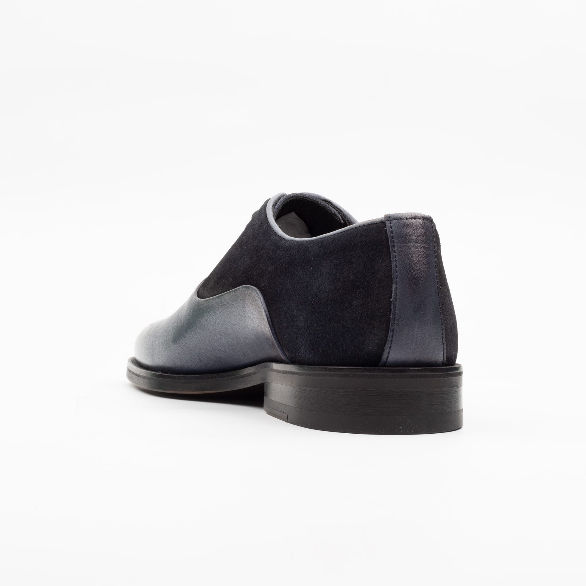 Blue Leather and Suede Oxford Shoes – Modern Elegance for Men(V1-102) - Image 6