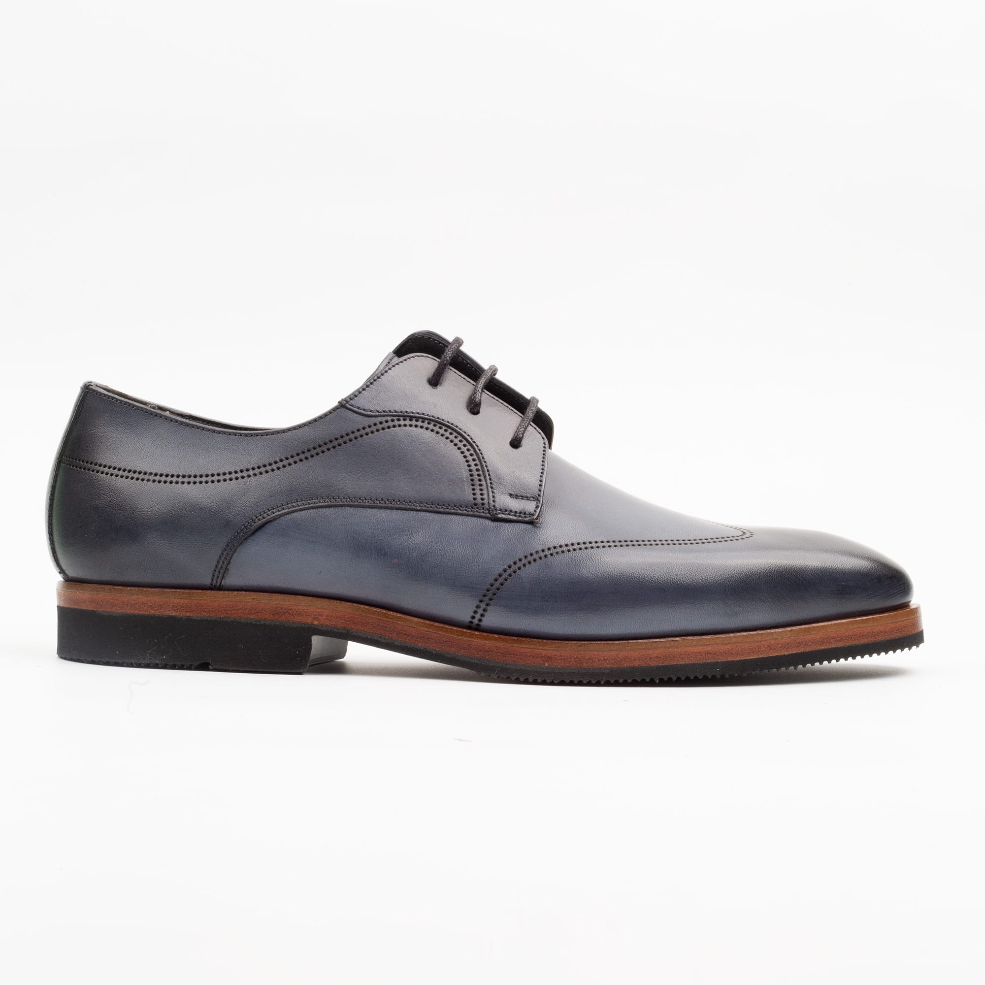 Navy Leather Oxford Shoes – Timeless Elegance and Comfort for Formal Occasions (V2-7)