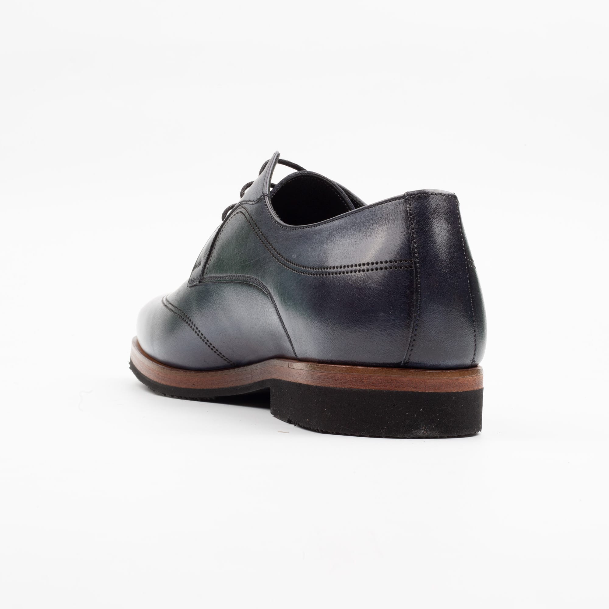 Navy Leather Oxford Shoes – Timeless Elegance and Comfort for Formal Occasions (V2-7) - Image 6