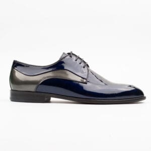 Men's Patent Leather Two-Tone Oxford Shoes - Sleek and Stylish Formal Footwear (6921)