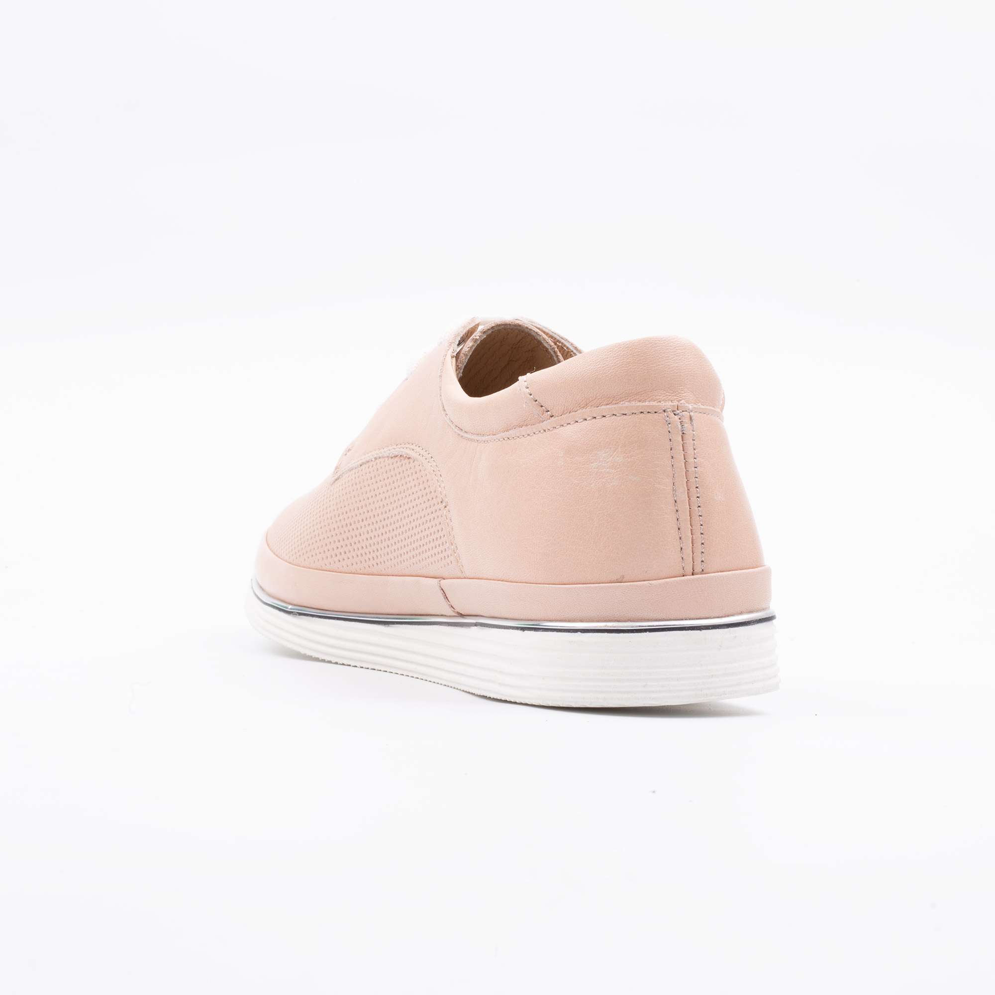 Elegant Peach Lace-Up Ladies Shoes Stylish and Comfortable Leather Footwear for Everyday Wear (M5000) - Image 6