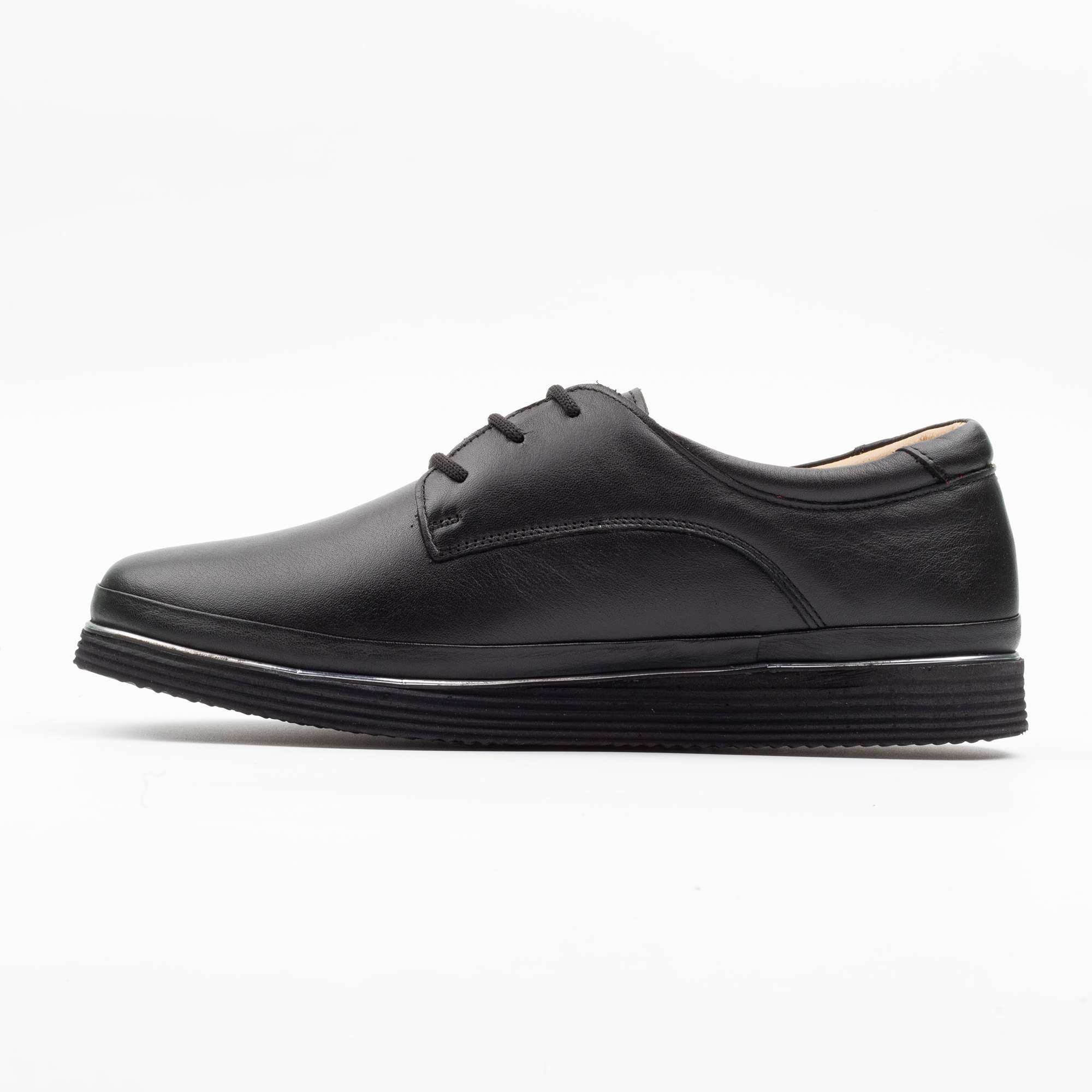 Classic Black Lace-Up Ladies Shoes Versatile and Comfortable Leather Footwear for Every Occasion (M5006) - Image 5