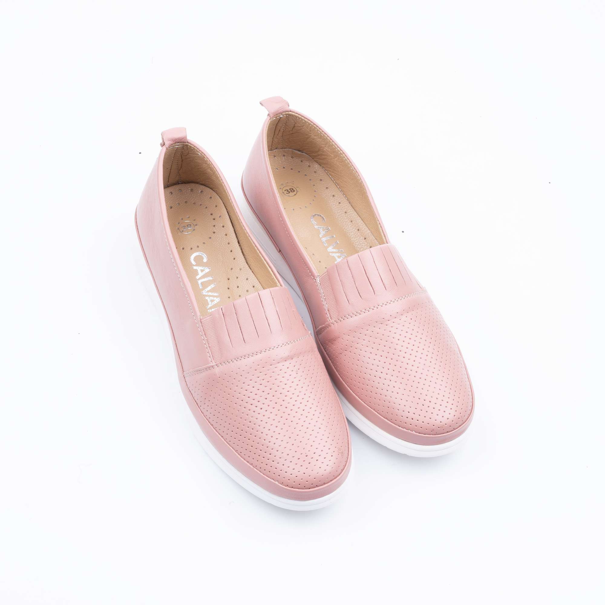 Elegant Ladies Pink Slip-On Loafers Comfortable and Breathable Footwear for Everyday Use(M5003) - Image 2