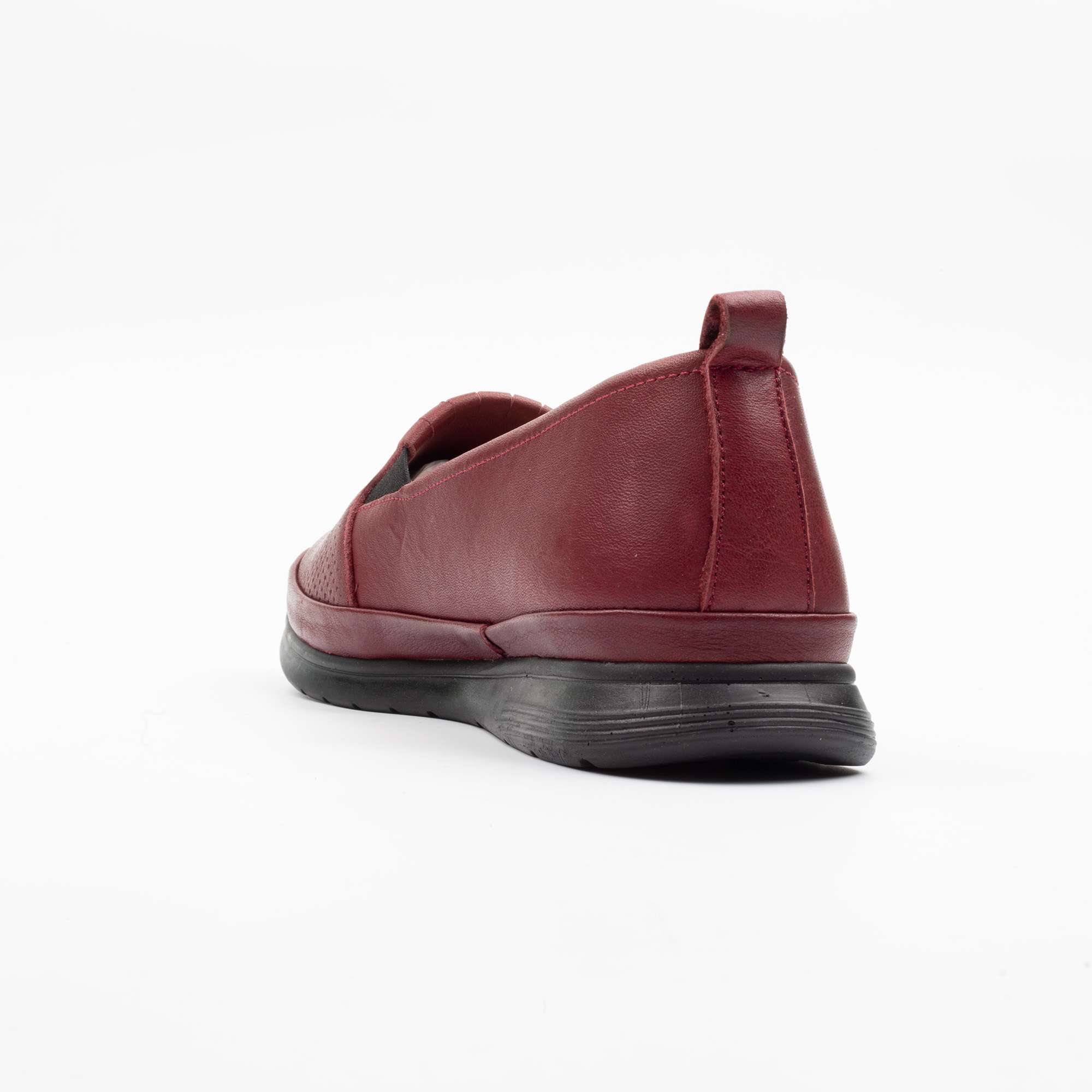 Elegant Ladies Burgundy Slip-On Loafers Comfortable and Stylish Shoes for Everyday Wear (M5003) - Image 6