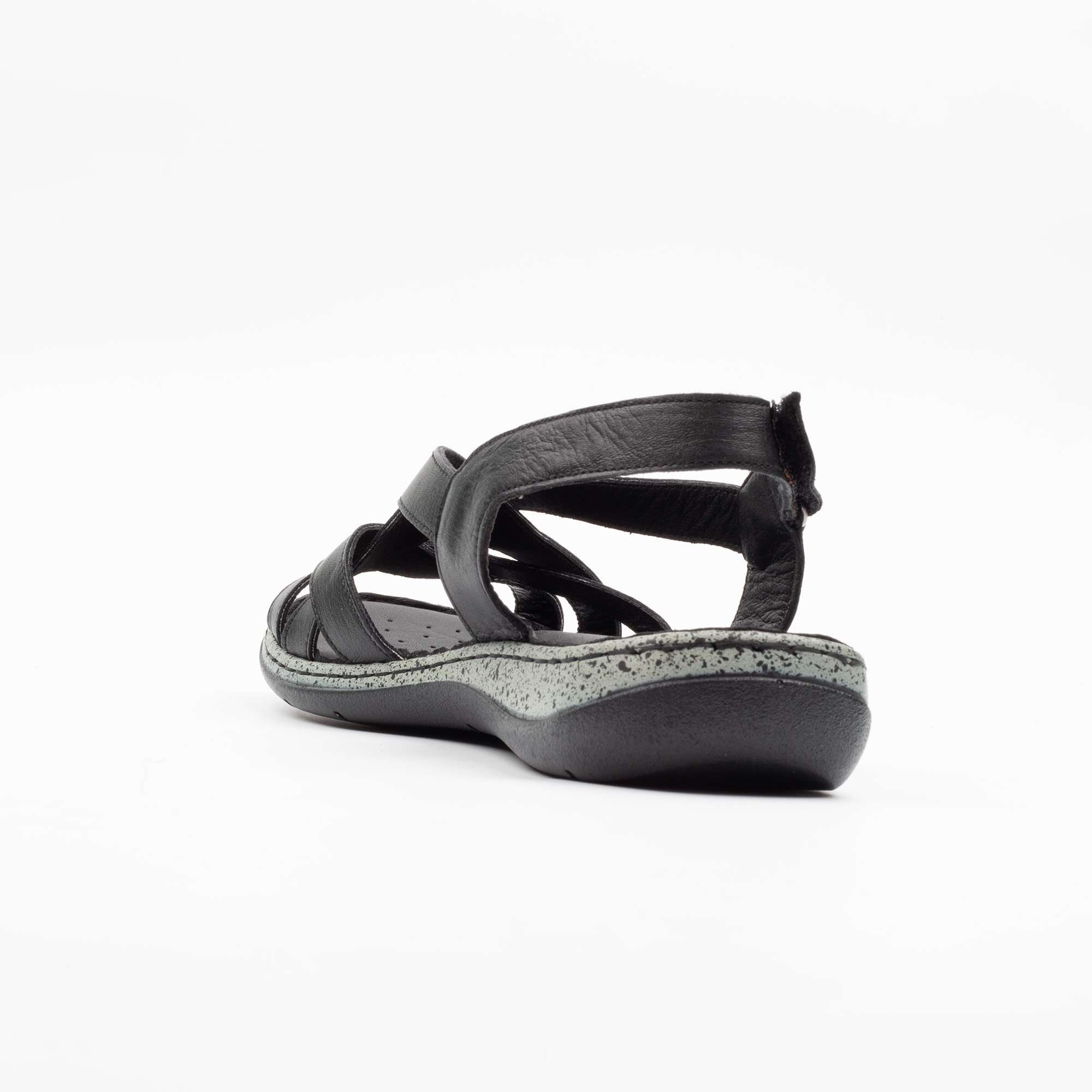 Elegant Black Leather Slingback Sandals for Women Comfortable and Stylish Summer Footwear (K127) - Image 6