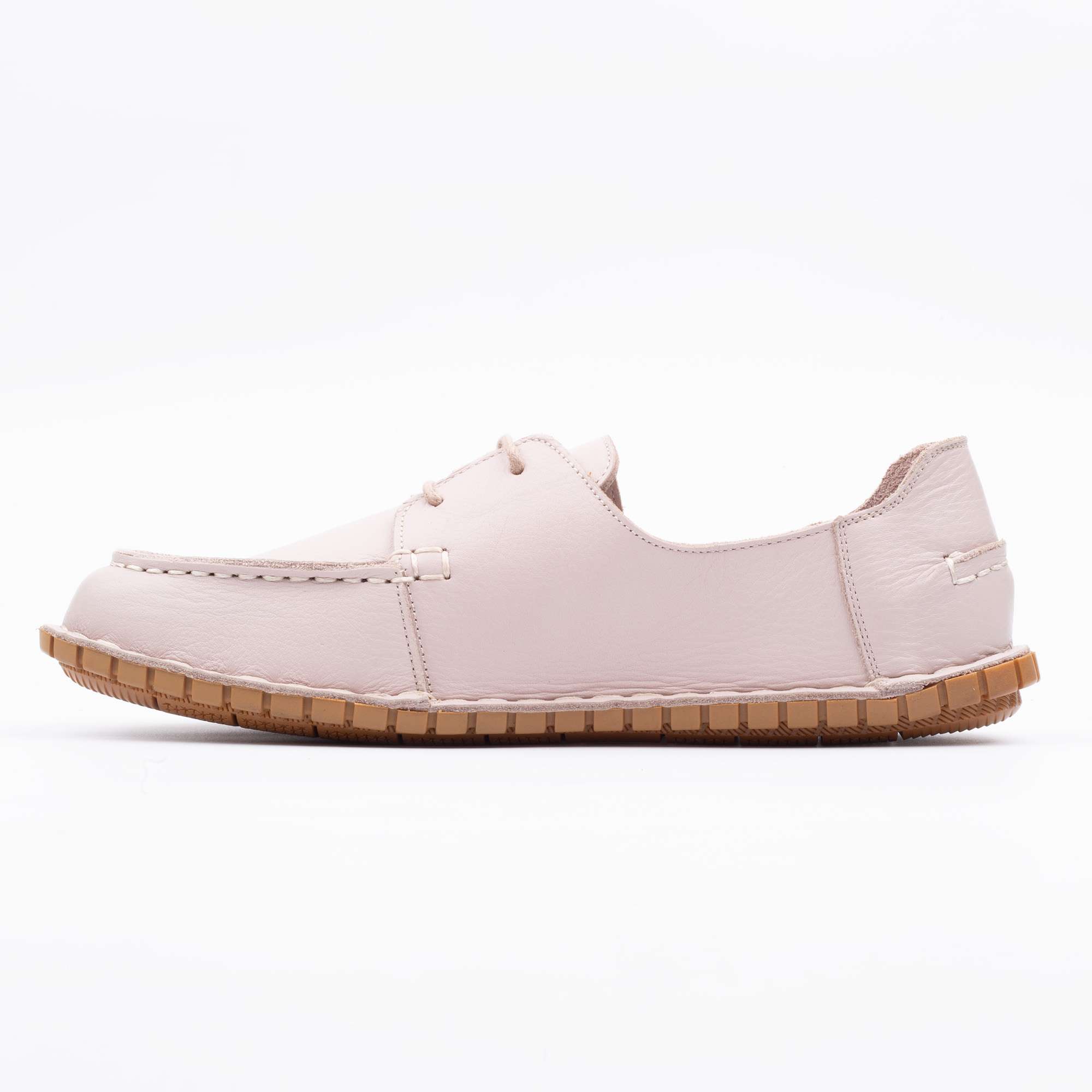 Elegant Beige Lace-Up Loafers for Women Comfortable and Versatile Footwear (K270) - Image 5