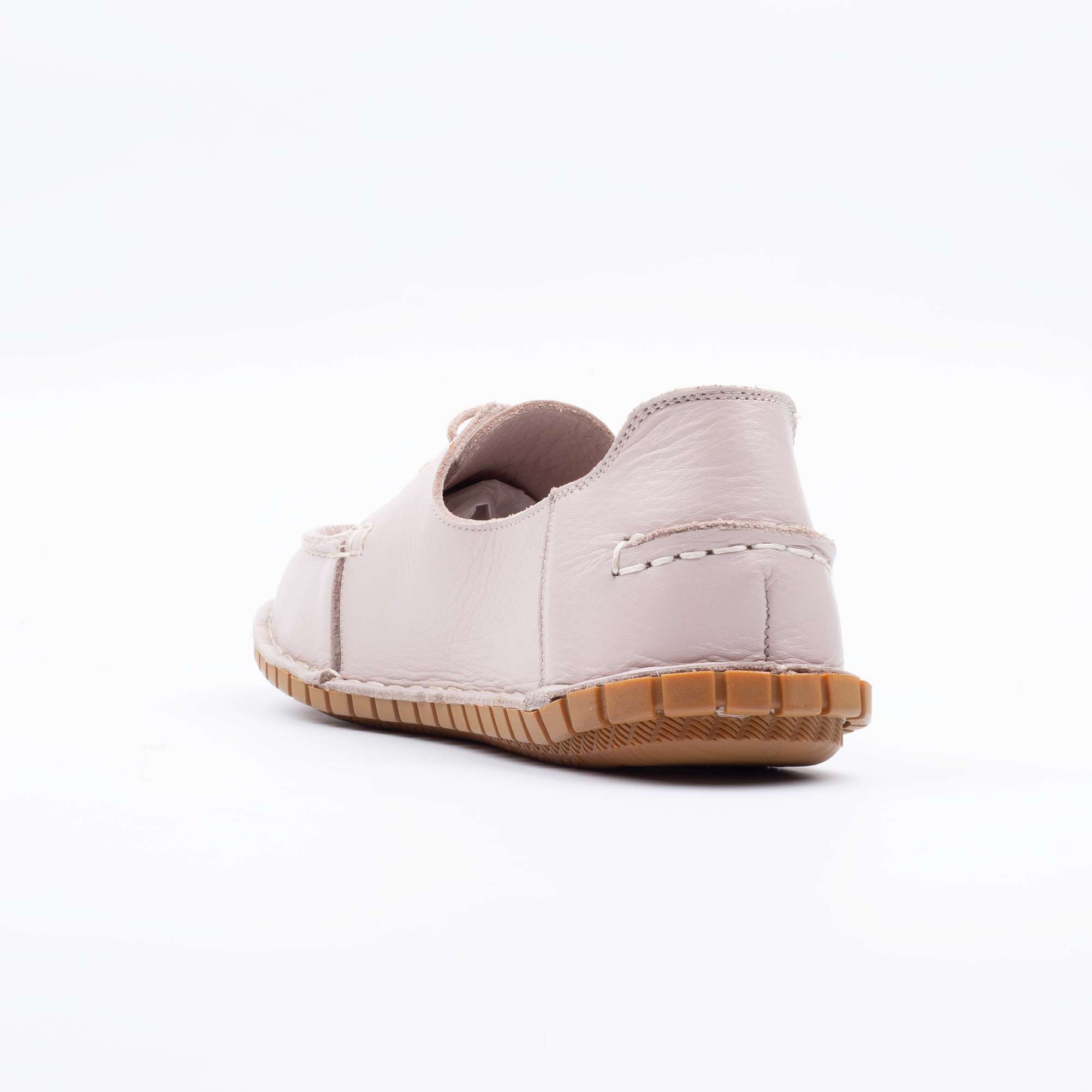 Elegant Beige Lace-Up Loafers for Women Comfortable and Versatile Footwear (K270) - Image 6
