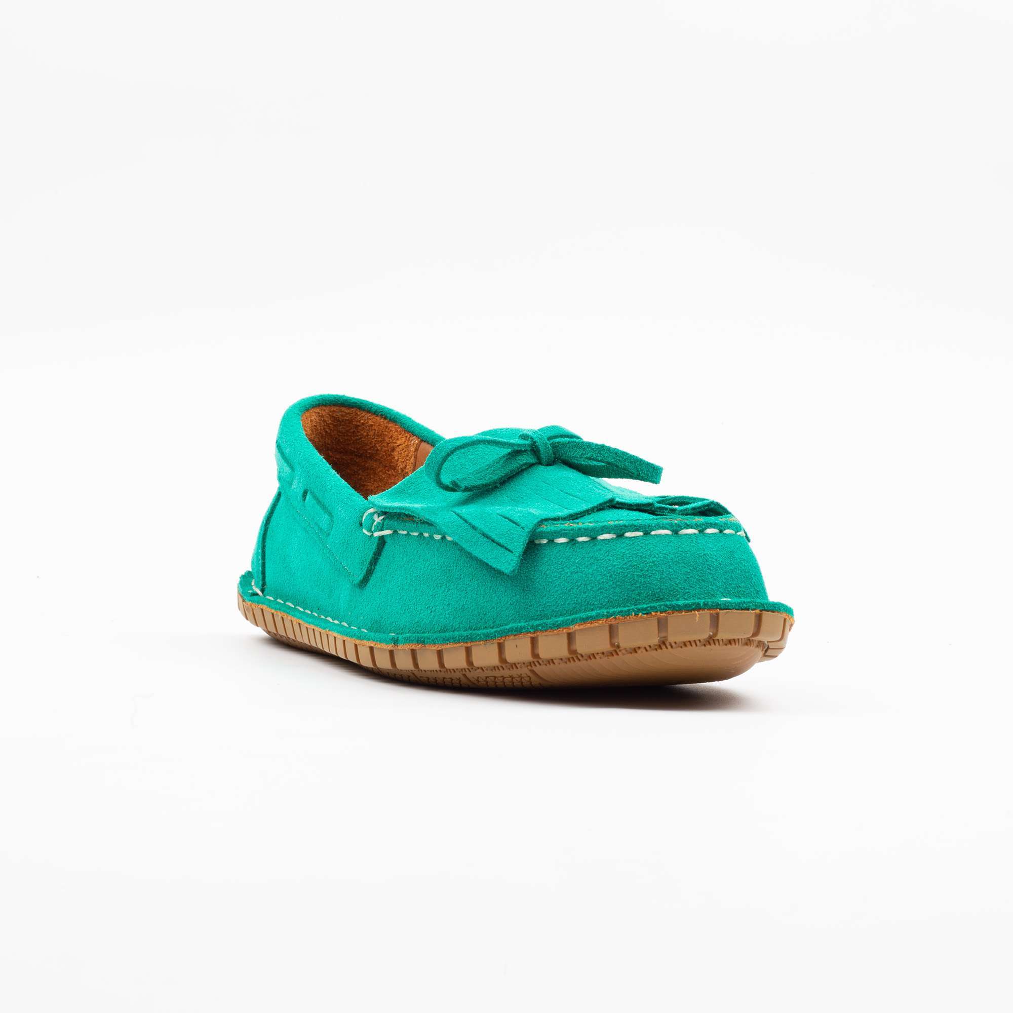 Vibrant Green Suede Bow Loafers for Women Comfortable & Stylish Footwear(K-272) - Image 4