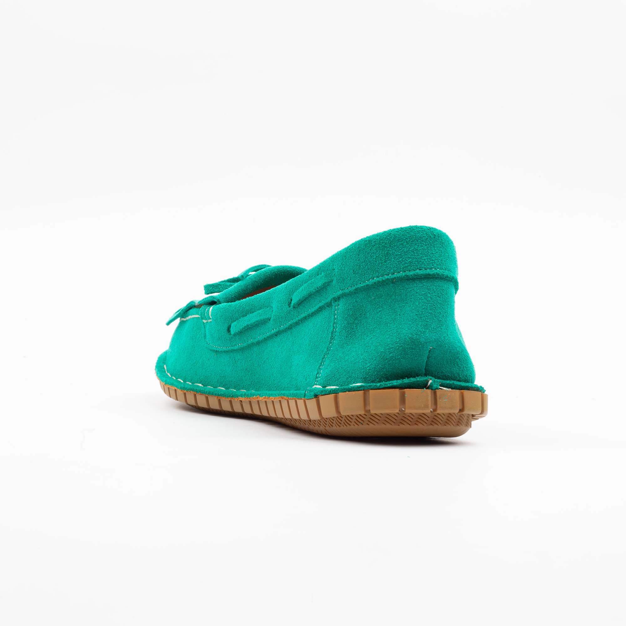 Vibrant Green Suede Bow Loafers for Women Comfortable & Stylish Footwear(K-272) - Image 6