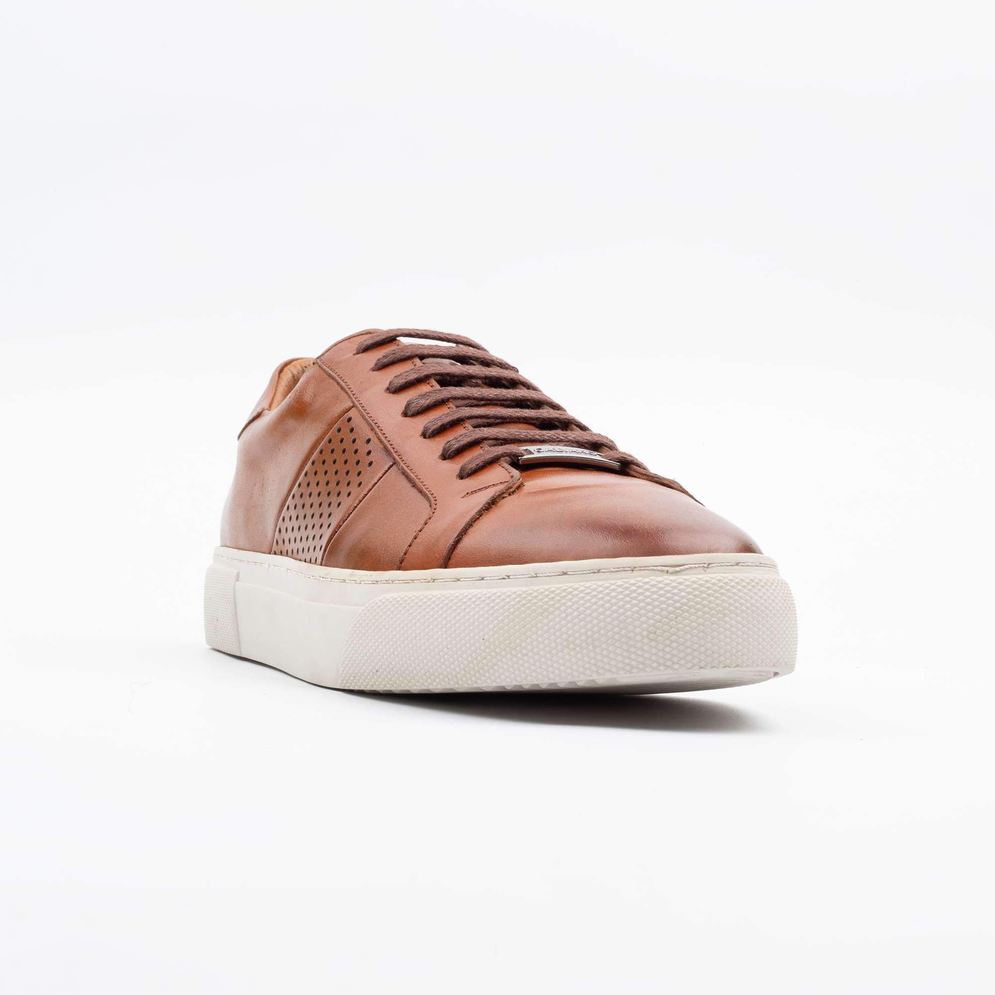 Stylish Brown Leather Sneaker for Men - Casual Elegance with Modern Comfort (46-24) - Image 4