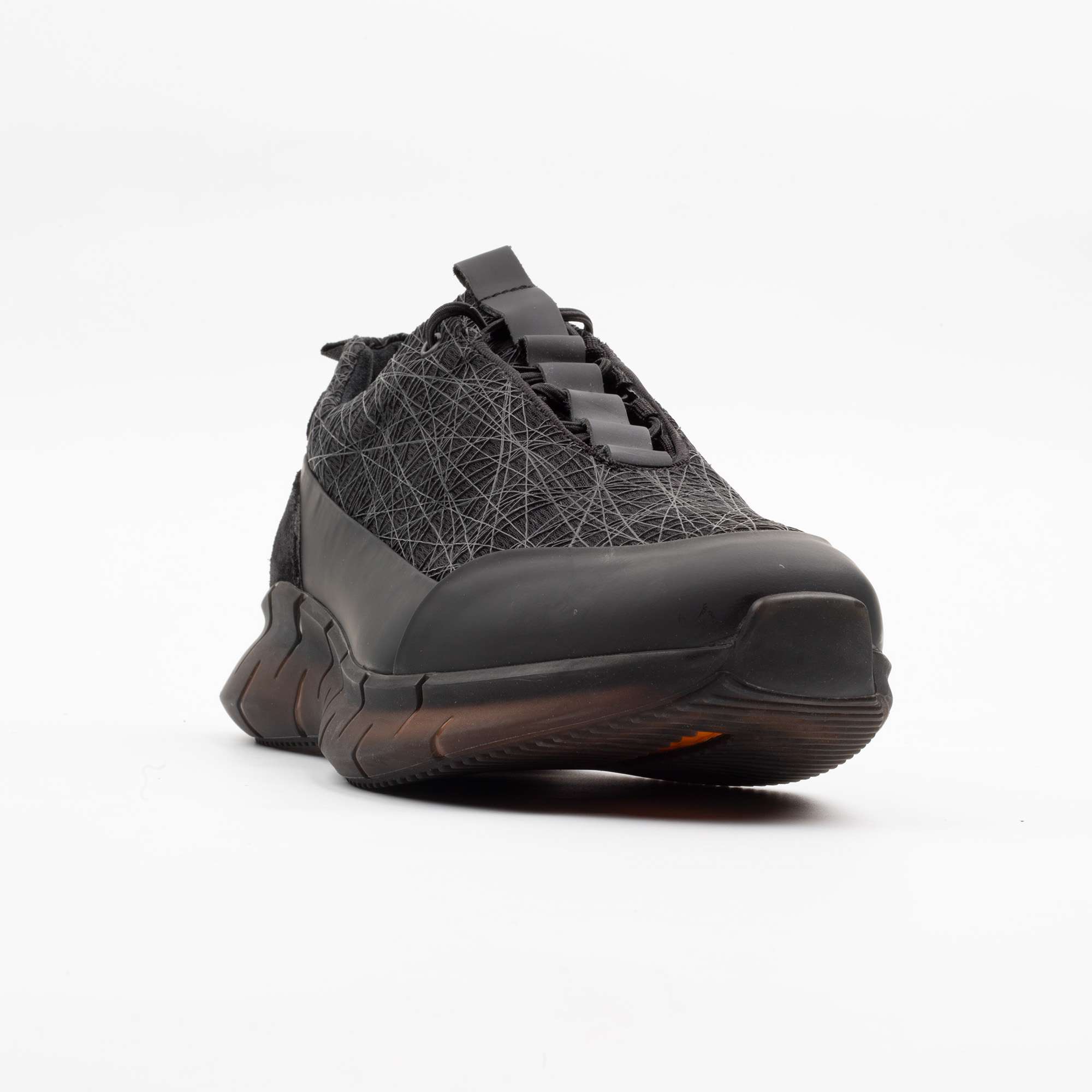 Black Geometric Running Sneakers – Sleek, Stylish, and Performance-Driven Footwear (M12548) - Image 4