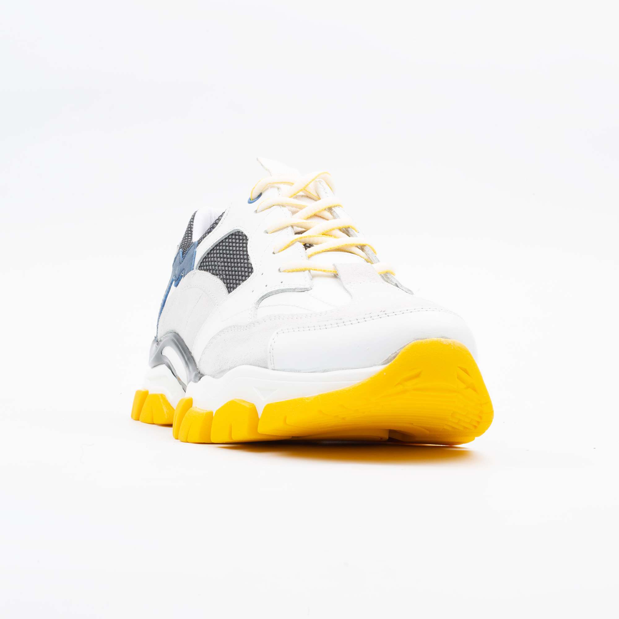 Yellow and White Chunky Sneakers – Bold, Comfortable Footwear for Fashion-Forward Individuals (M13035) - Image 4