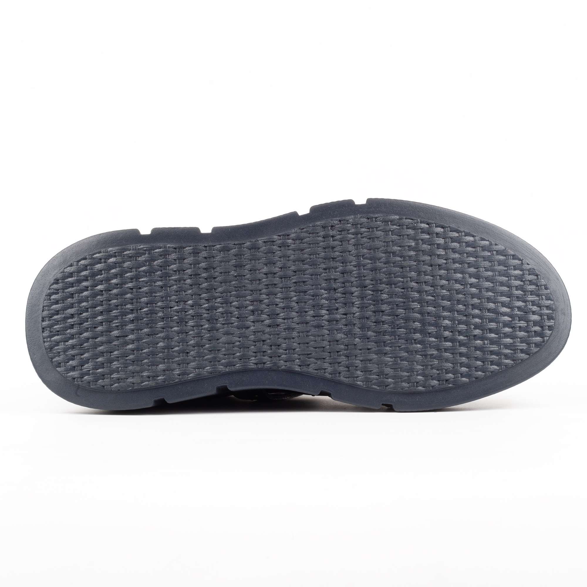 Navy Blue Platform Sneakers with Gold Buckles and Studs – Luxury Street Style Footwear (E17115) - Image 7