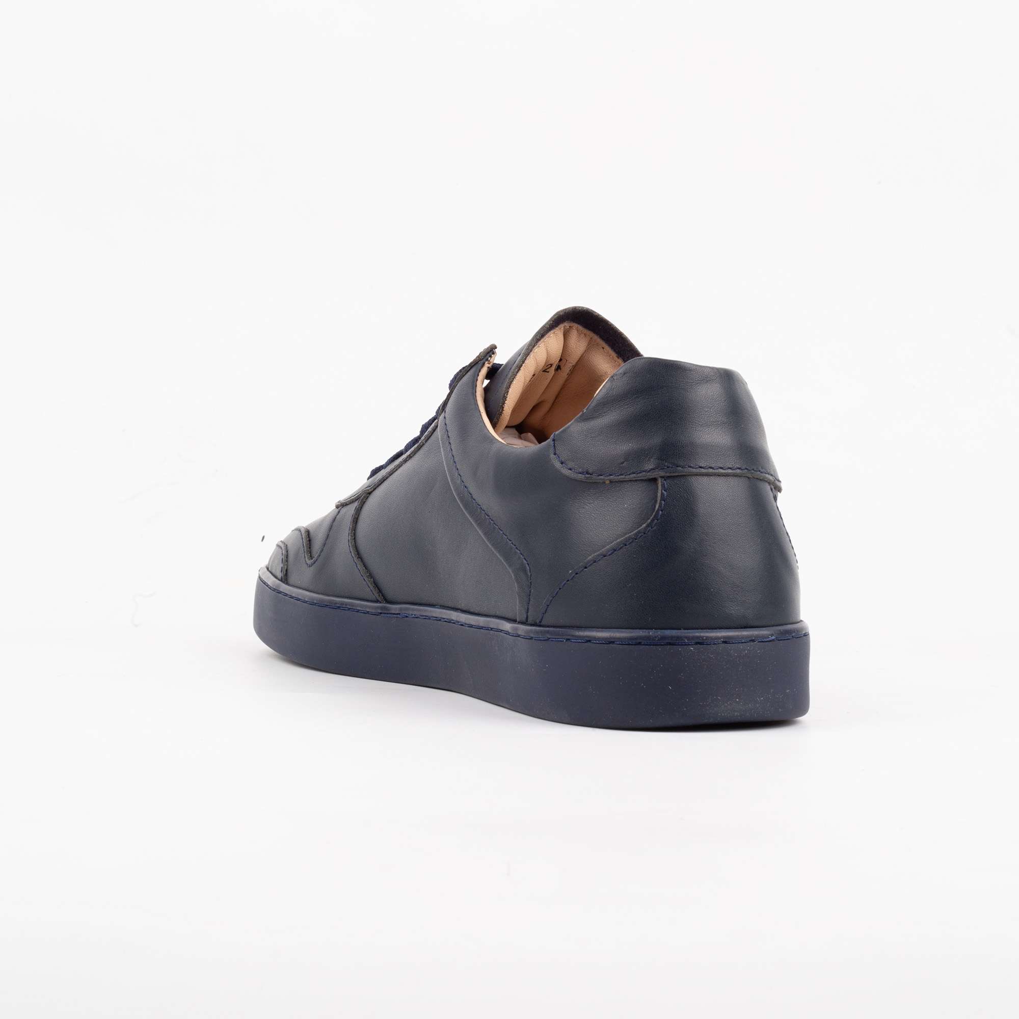 Navy Blue Leather Sneakers – Timeless Style Meets Superior Comfort (222-20) - Image 6