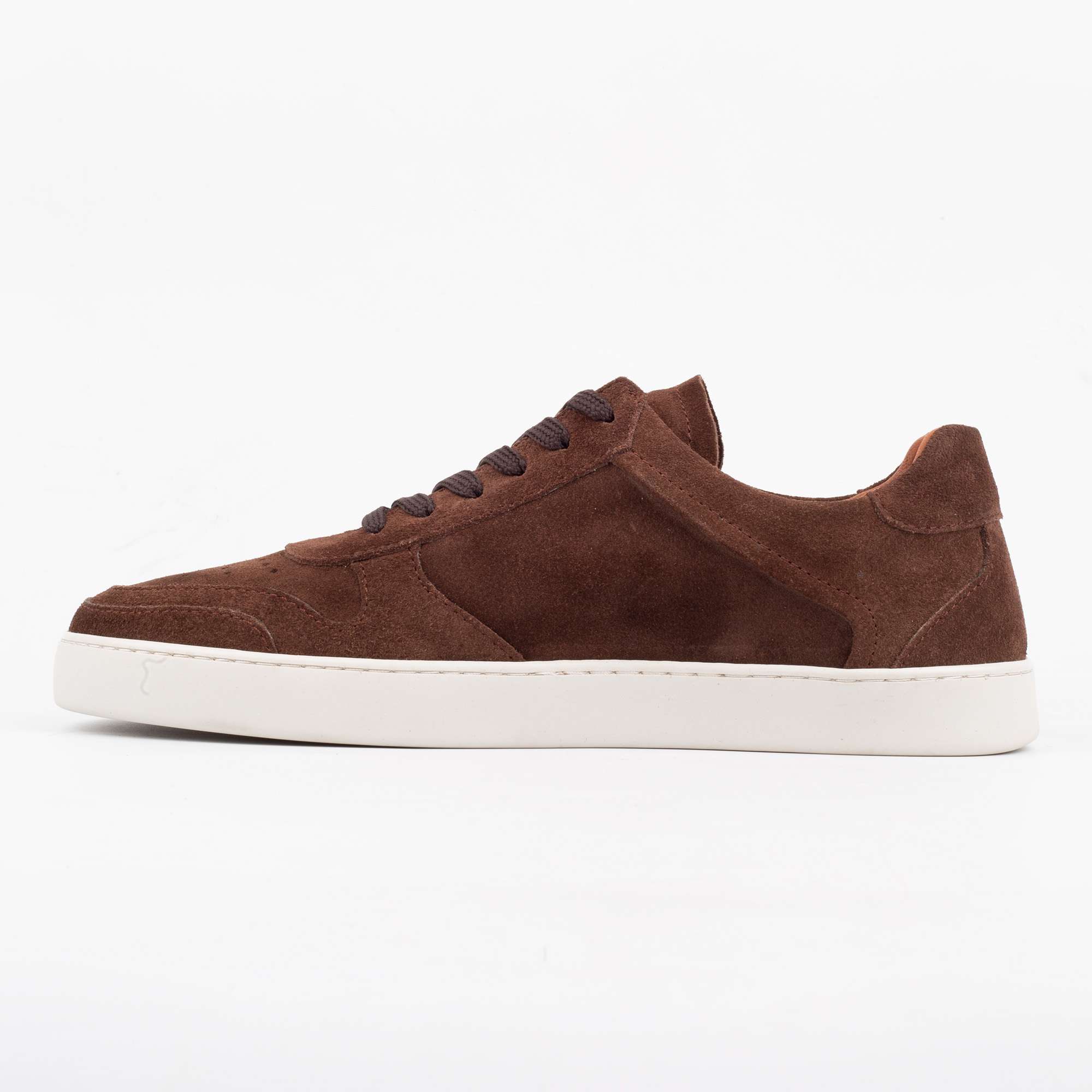 Stylish Brown Suede Sneakers for Men with Perforated Design (222-20) - Image 5