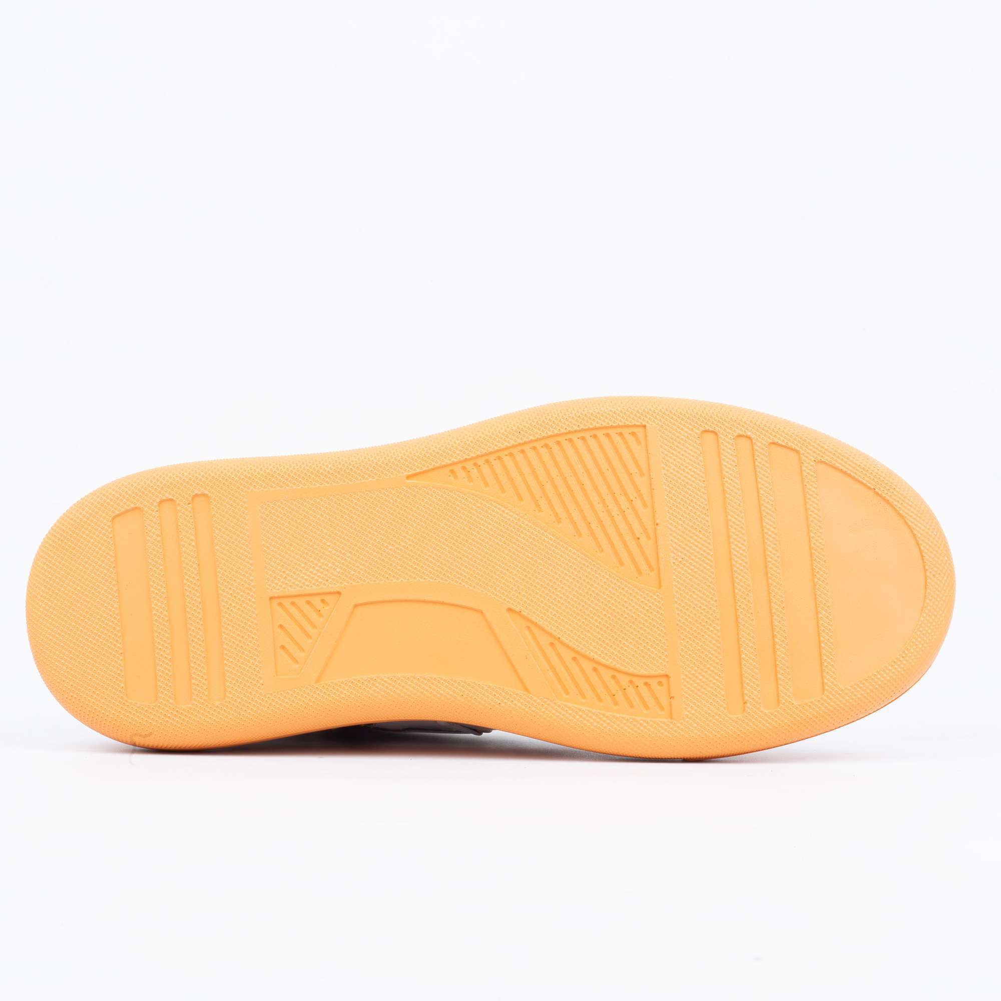 White Studded High-Top Sneakers with Orange Soles – Bold Streetwear with a Pop of Color (E19624) - Image 7