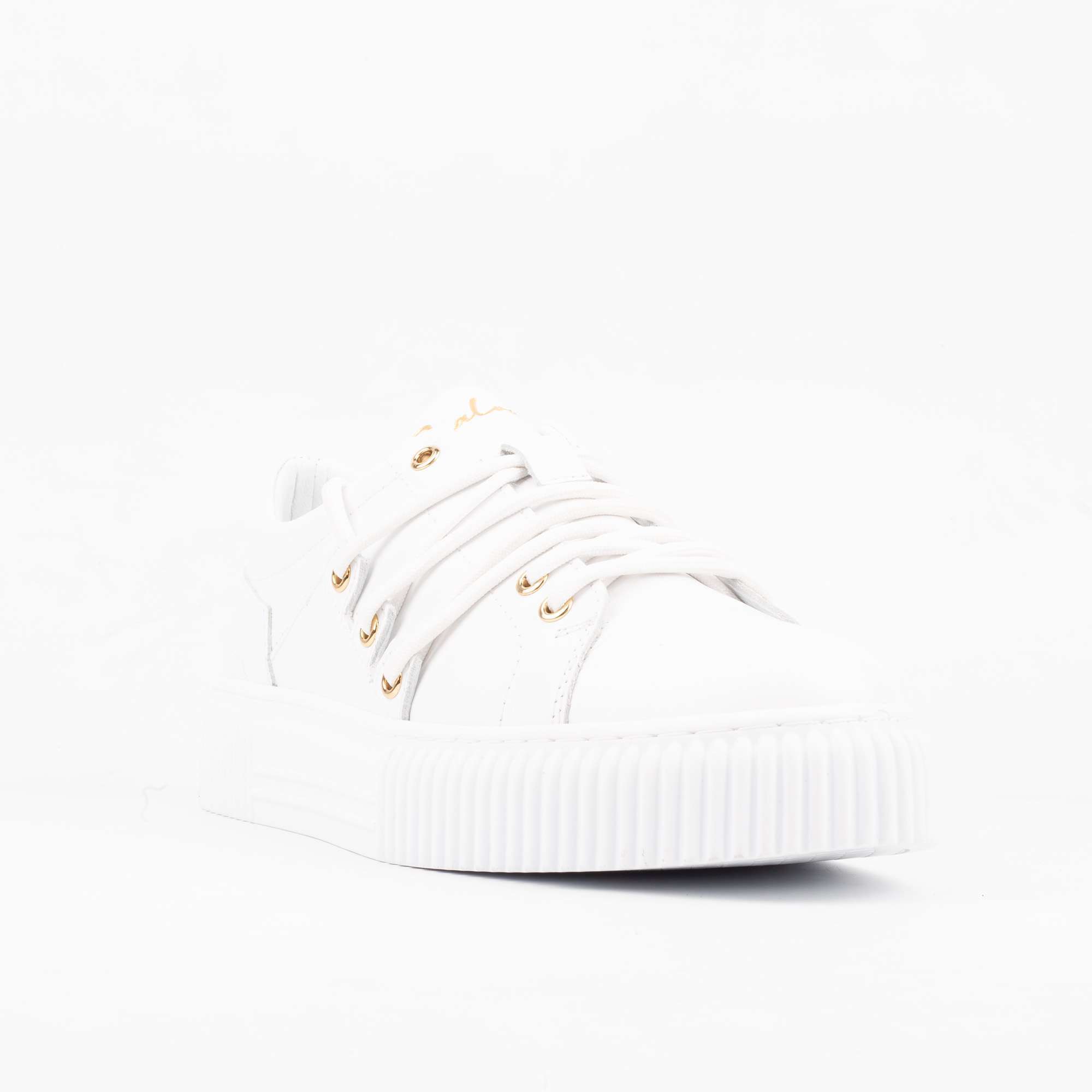 White Leather Low-Top Sneakers – Stylish Comfort for Every Occasion (19014) - Image 6