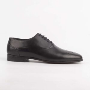 Men's Classic Black Leather Oxford Shoes - Timeless Formal Shoes for Men (V26-47)
