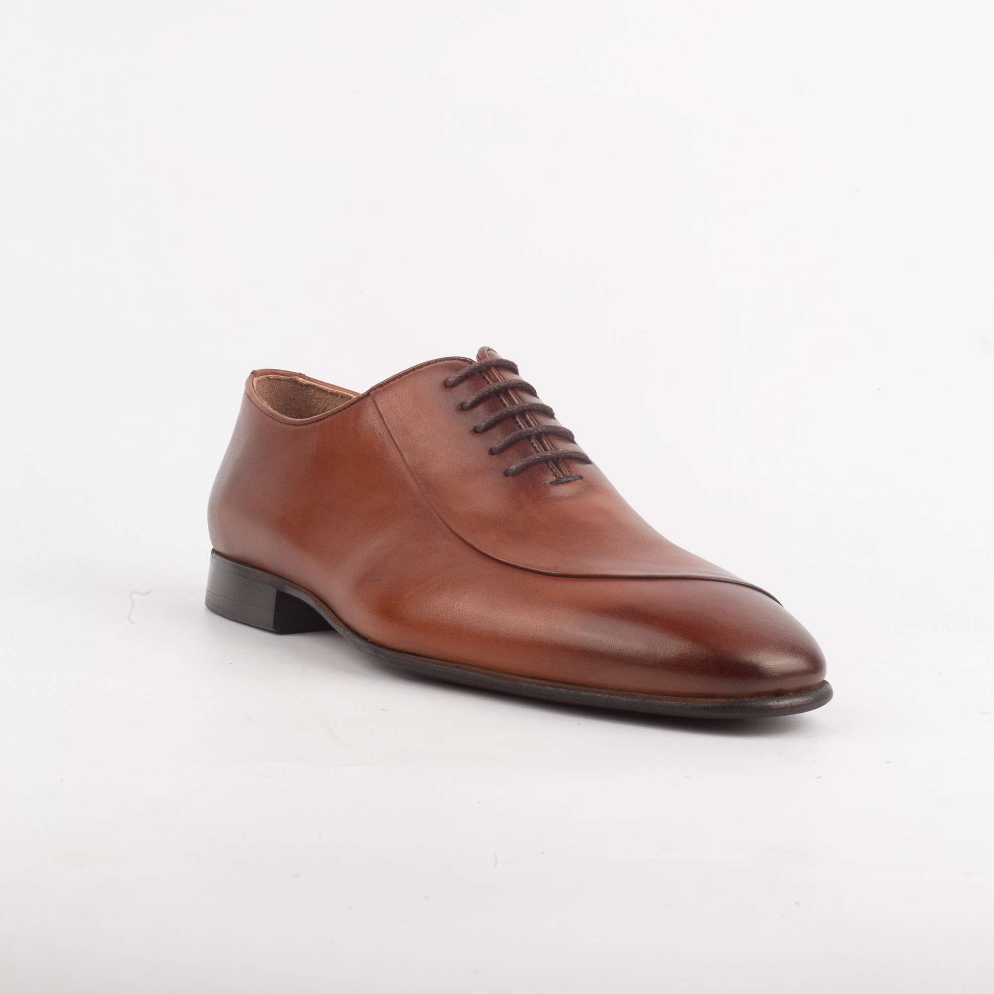 Premium Tan Leather Oxford Shoes for Men - Elegant & Versatile Formal Footwear.(V19-54) - Image 5