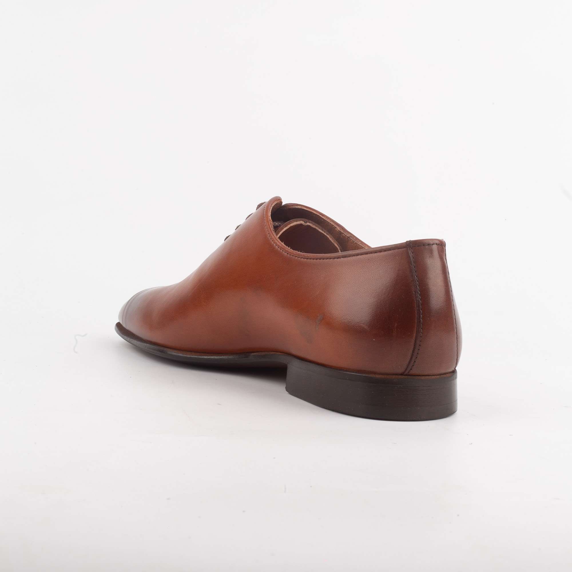 Premium Tan Leather Oxford Shoes for Men - Elegant & Versatile Formal Footwear.(V19-54) - Image 3