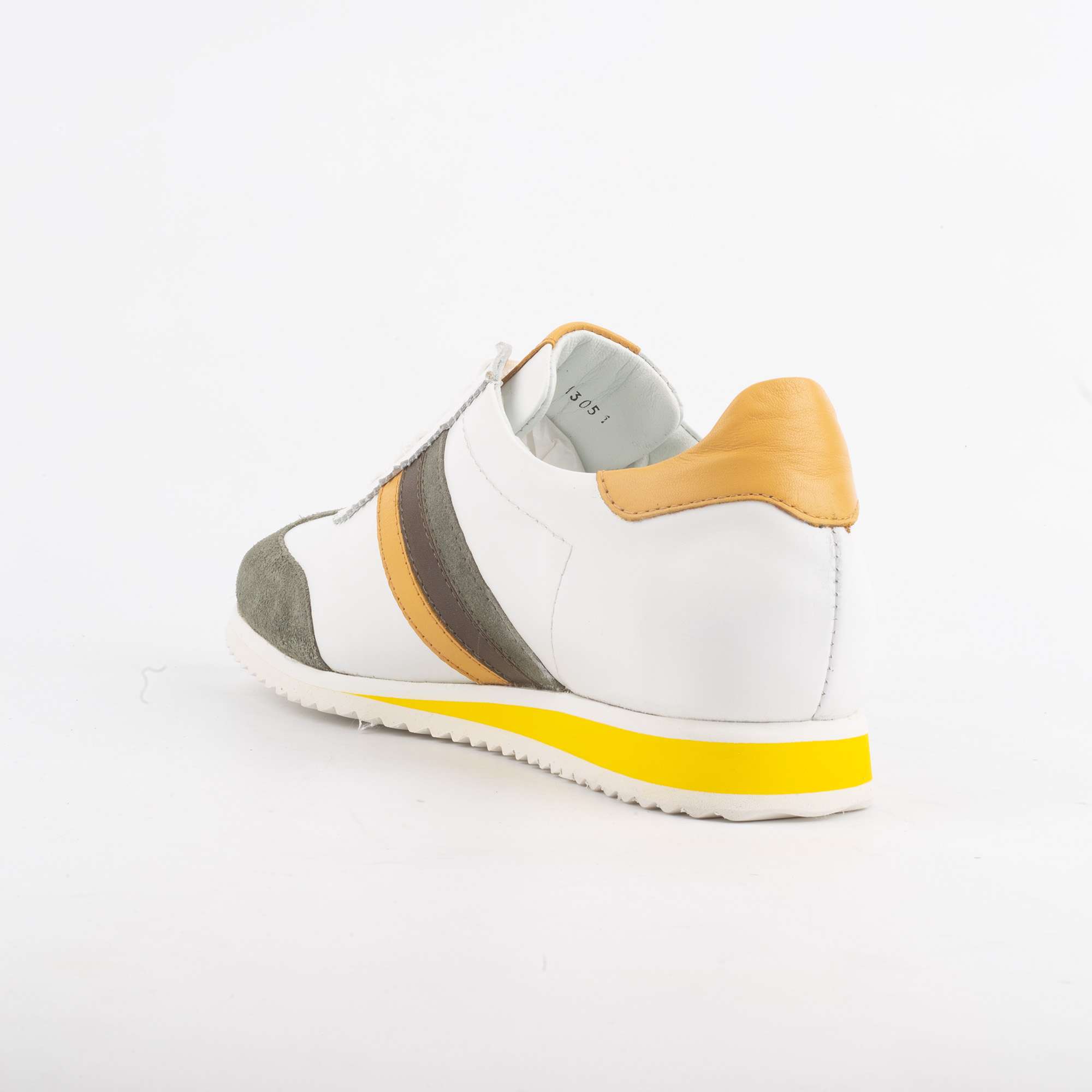 Men's Retro-Style Casual Sneakers with Leather and Suede Accents(M13051) - Image 4