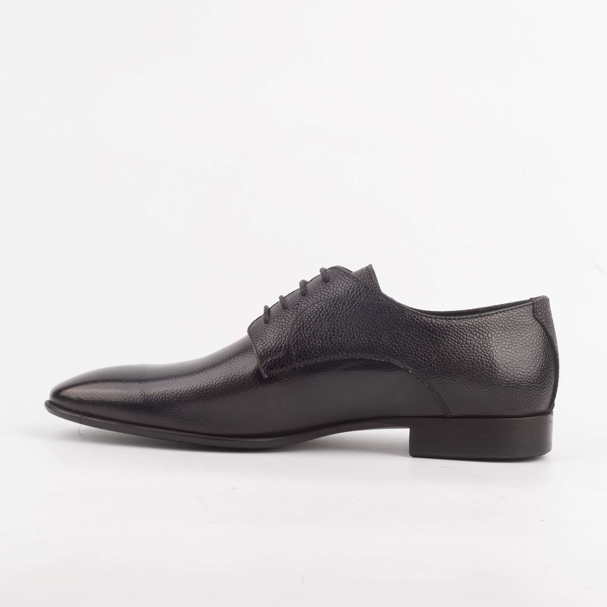 Men's Grey Leather Dress Shoes with Polished Finish and Comfortable Fit (H8302) - Image 5