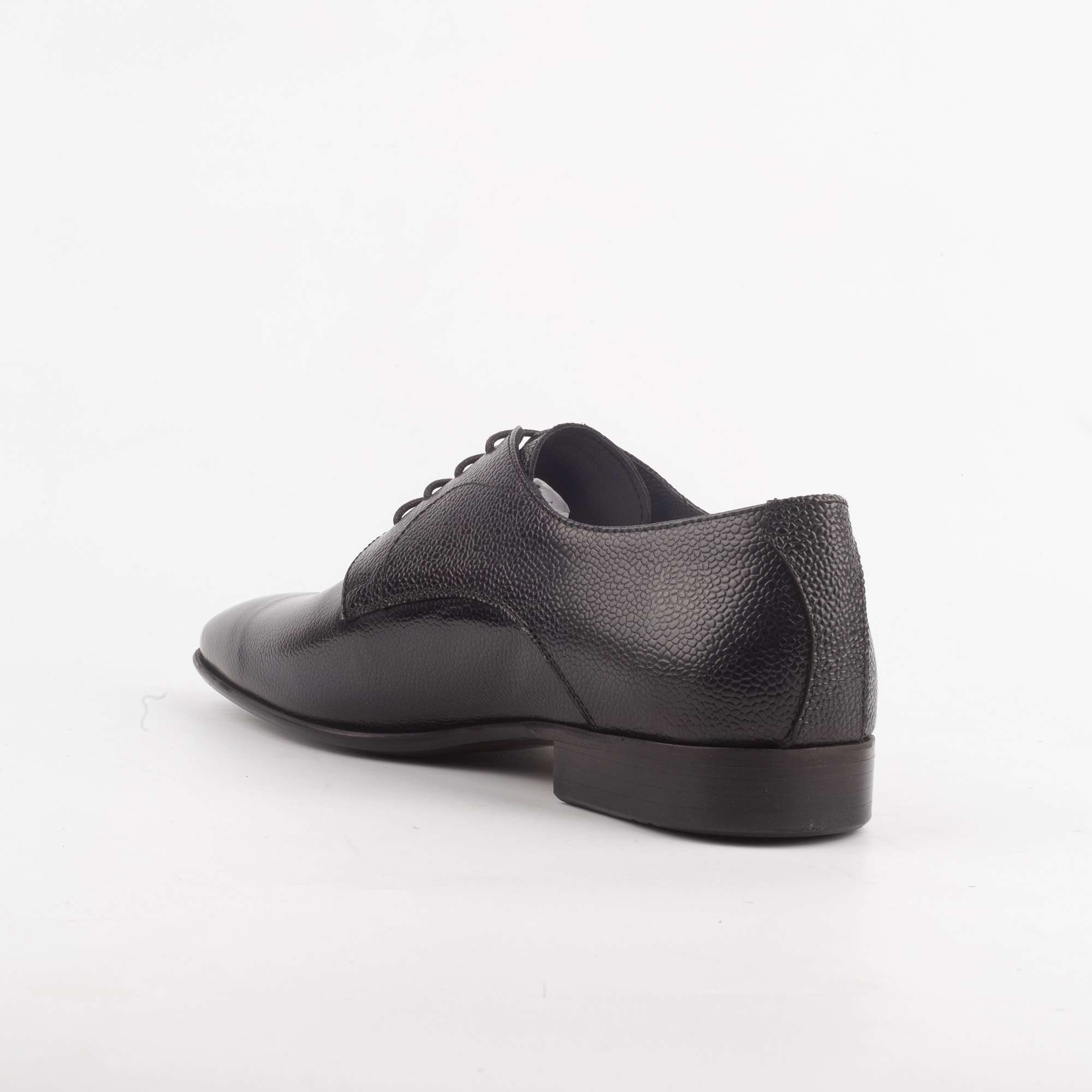 Men's Grey Leather Dress Shoes with Polished Finish and Comfortable Fit (H8302) - Image 4