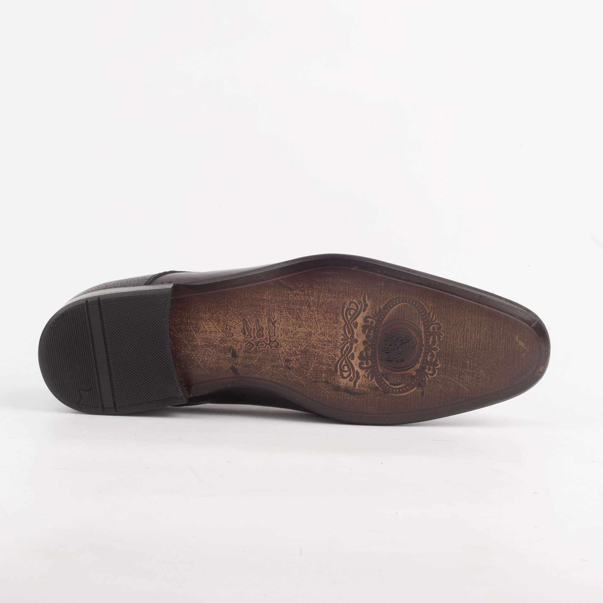 Men's Grey Leather Dress Shoes with Polished Finish and Comfortable Fit (H8302) - Image 6