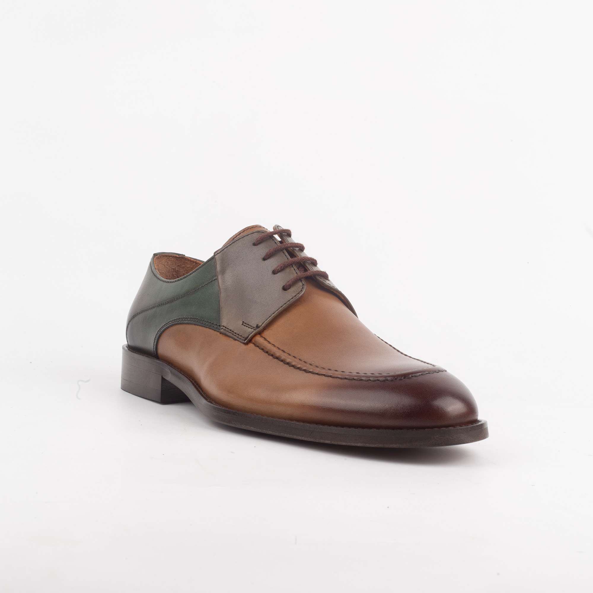 Stylish Color Block Leather Oxford Shoe for Men - Unique Design for Modern Elegance(V3-190) - Image 3