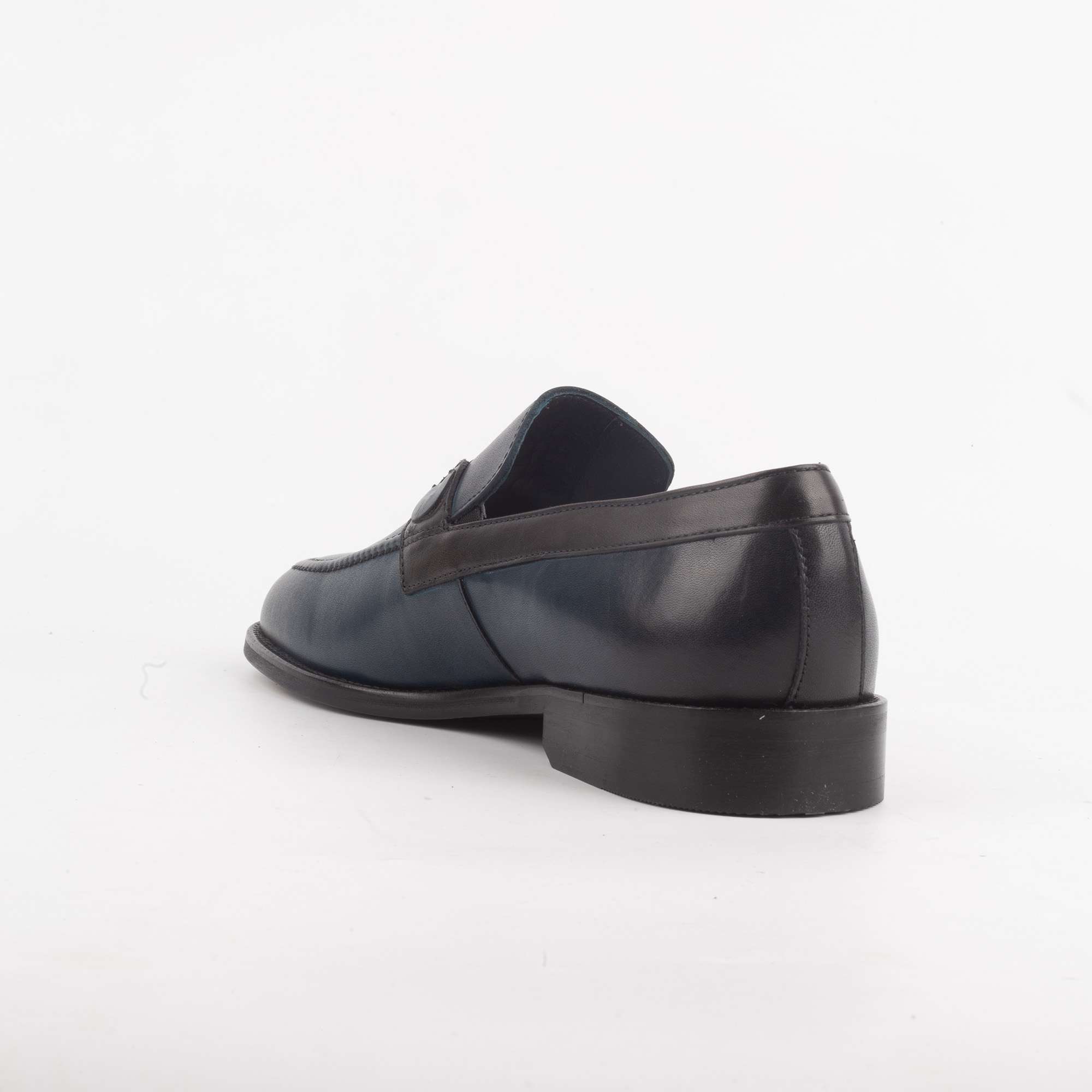 Classic Blue Leather Loafer for Men - Timeless Style with Modern Comfort(V96-110) - Image 5