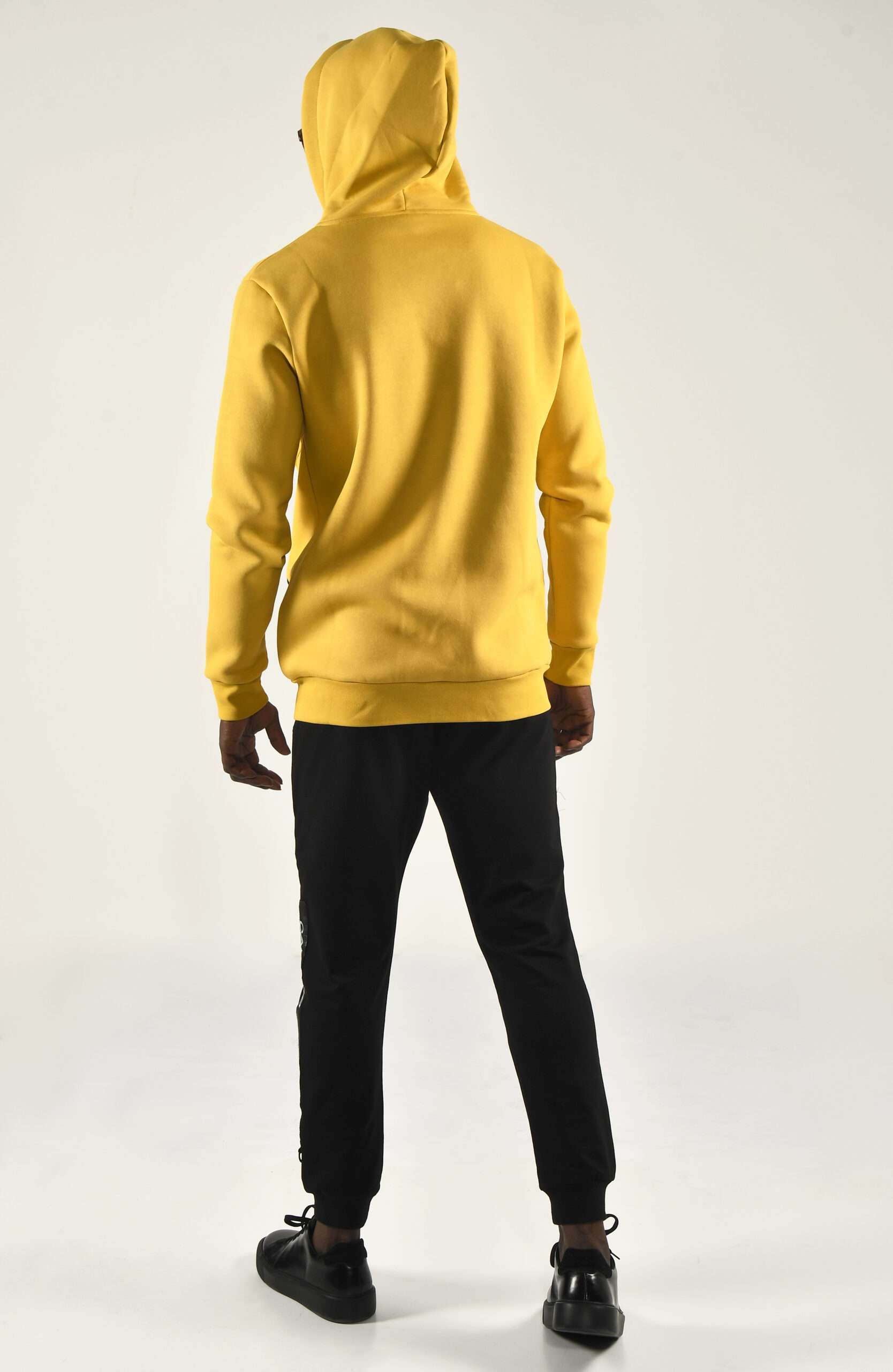 Men's Yellow Zip Up Hoodie Bold and Comfortable Streetwear Essential - Image 5