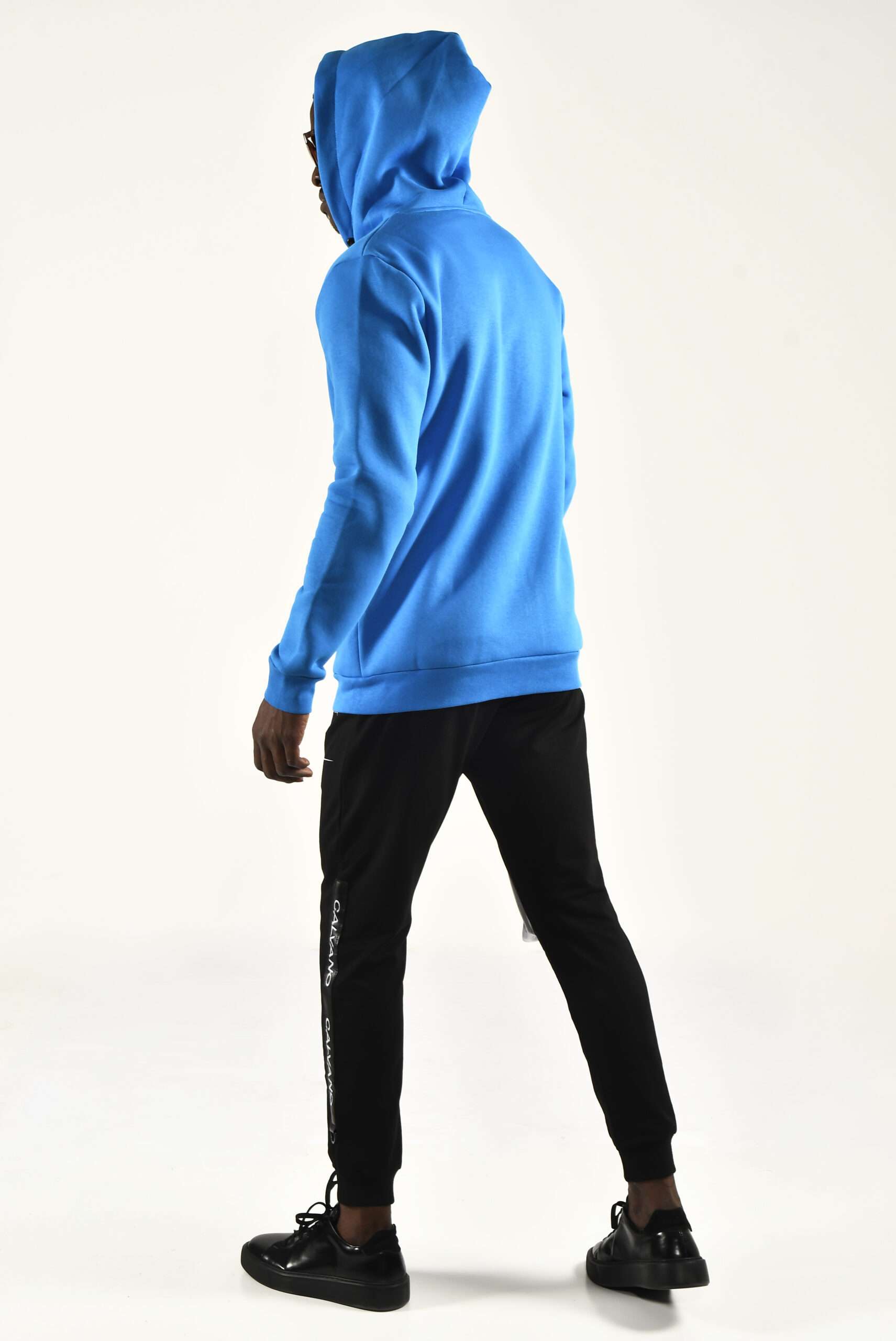 Men's Blue Zip-Up Hoodie Vibrant Streetwear with Comfort and Style - Image 4