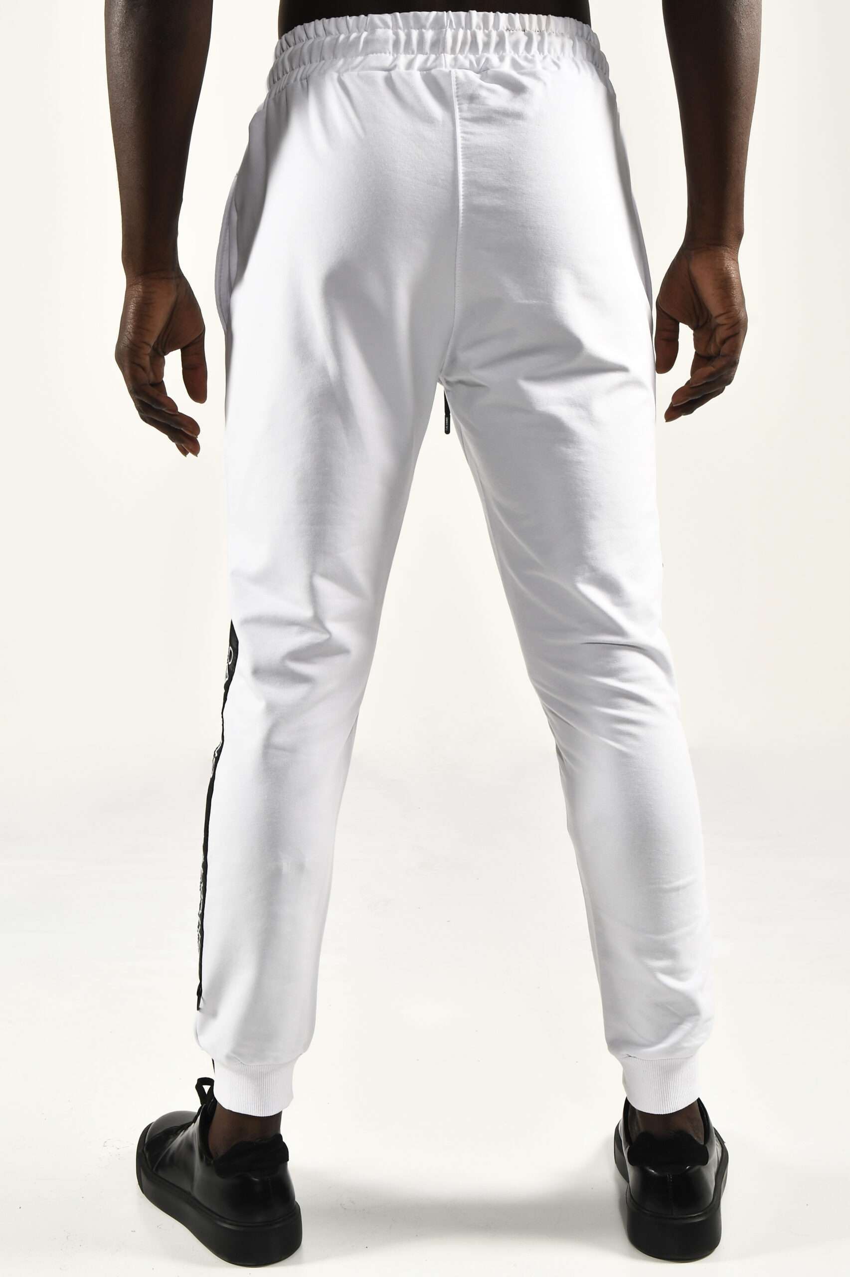 Calvano Men's White Cargo Jogger Pants Modern Street wear with Sleek Functionality - Image 3