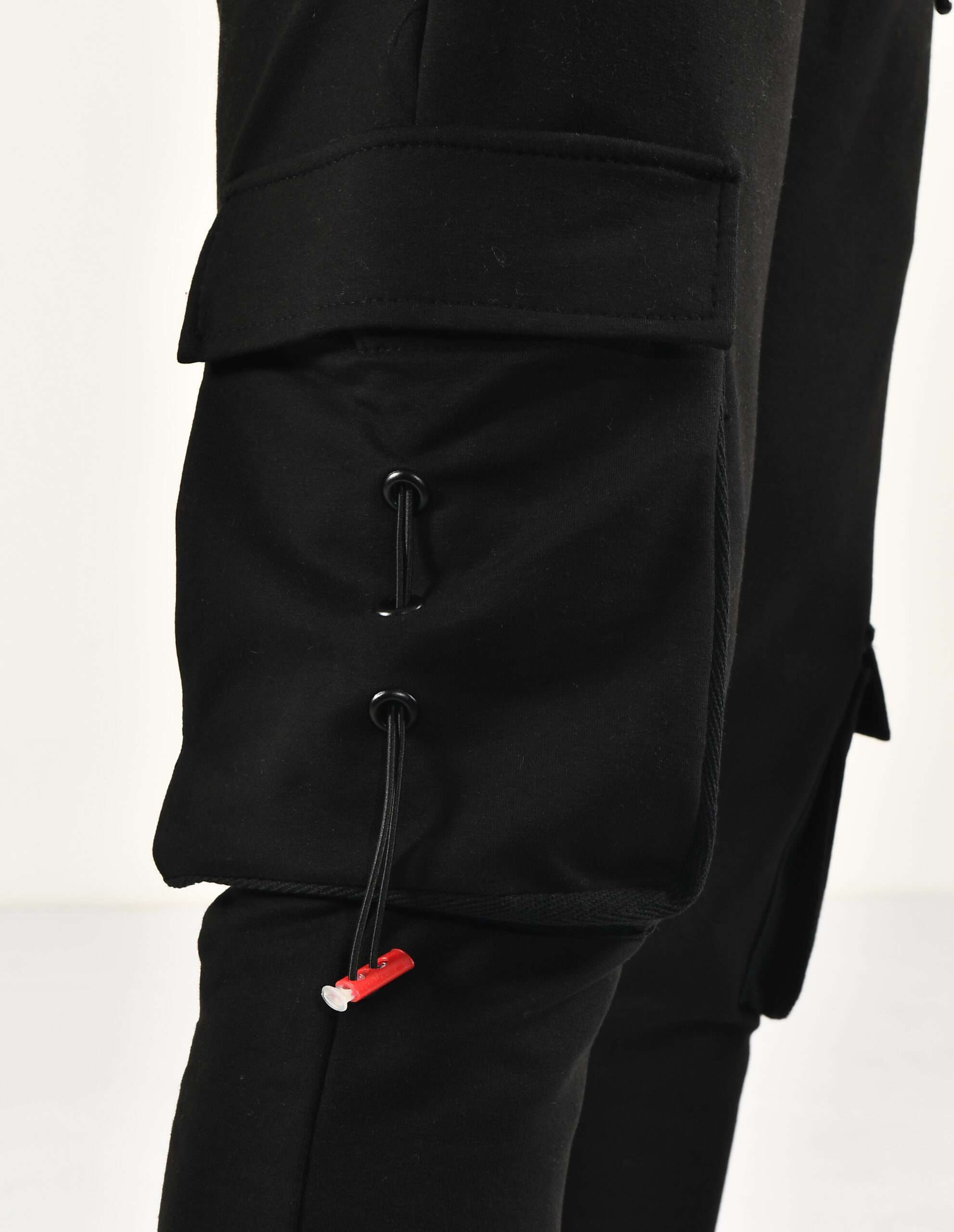 Calvano Men's Black Cargo Jogger Pants Stylish and Functional Urban Streetwear - Image 6