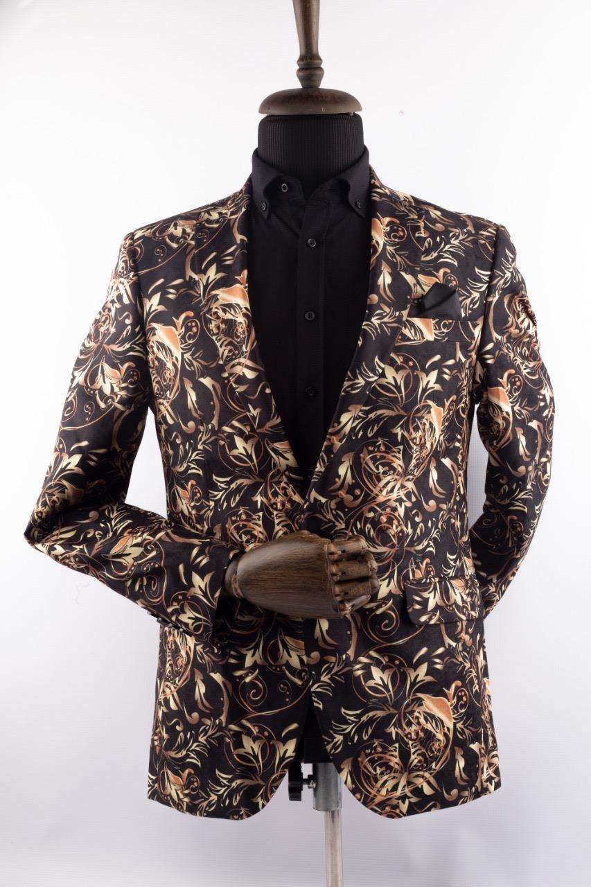 Stylish Floral Pattern Men's Blazer for Special Occasions